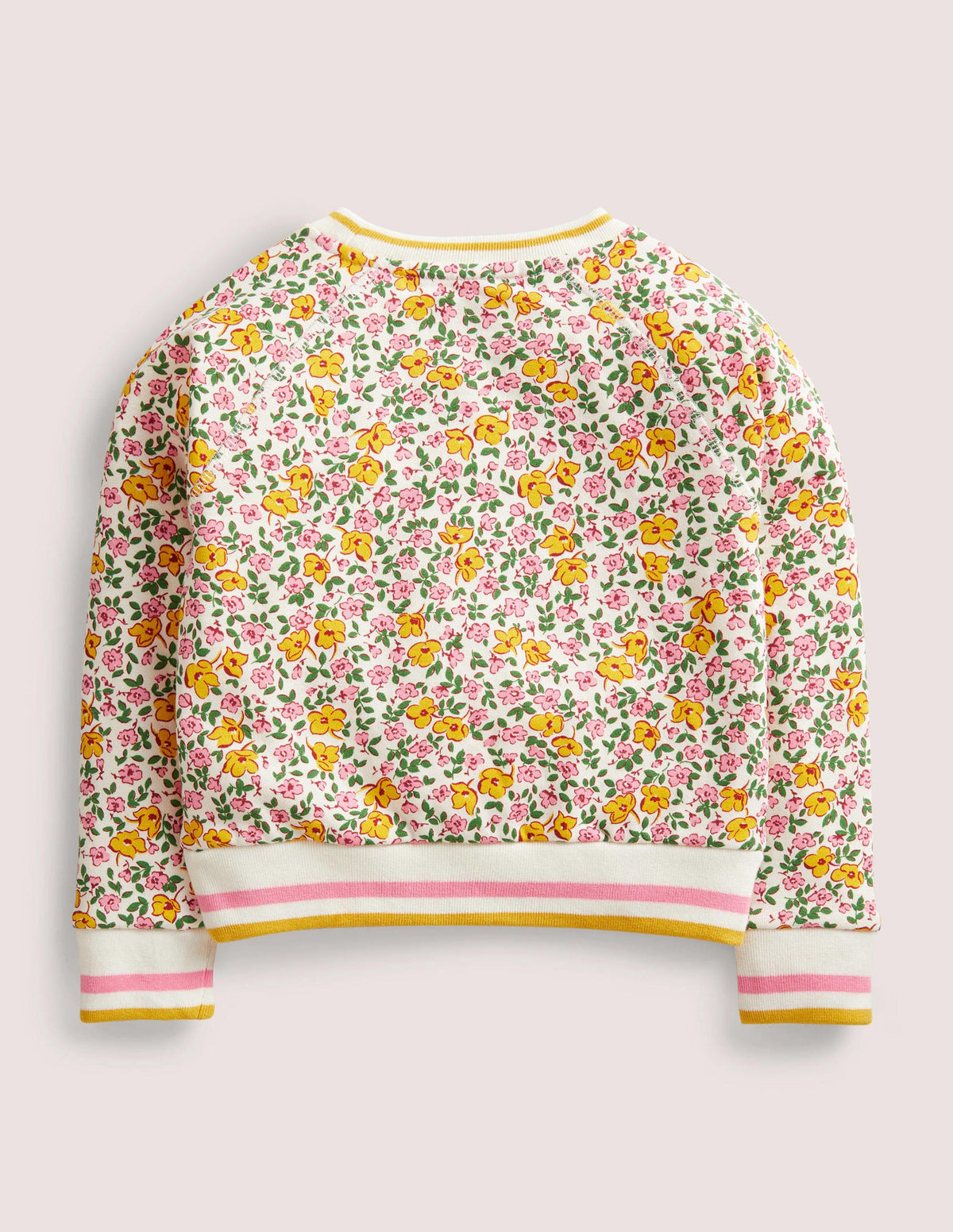 Printed Jersey Sweatshirt-Vanilla Pod Vintage Floral-2