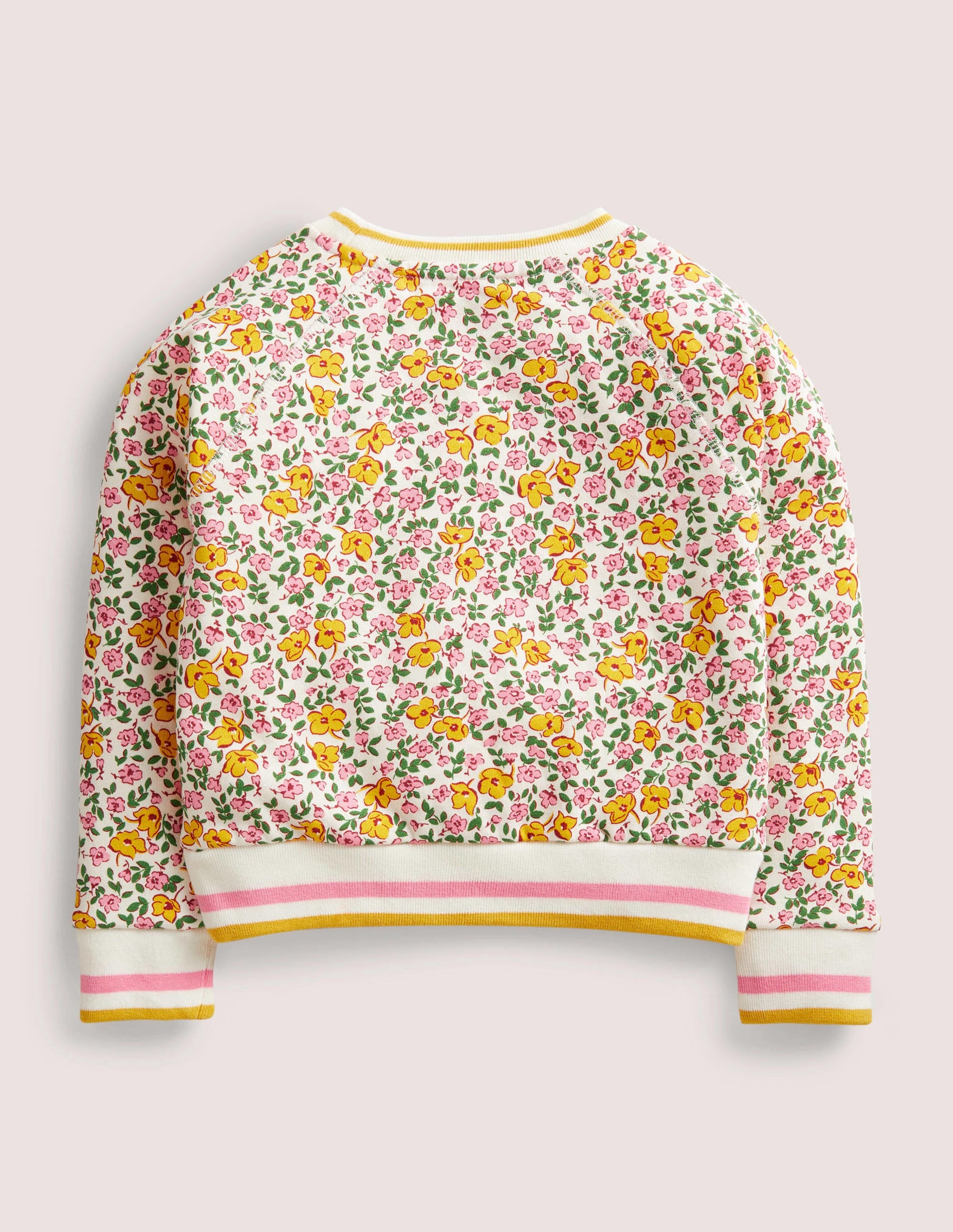 Printed Jersey Sweatshirt-Vanilla Pod Vintage Floral - Image 2