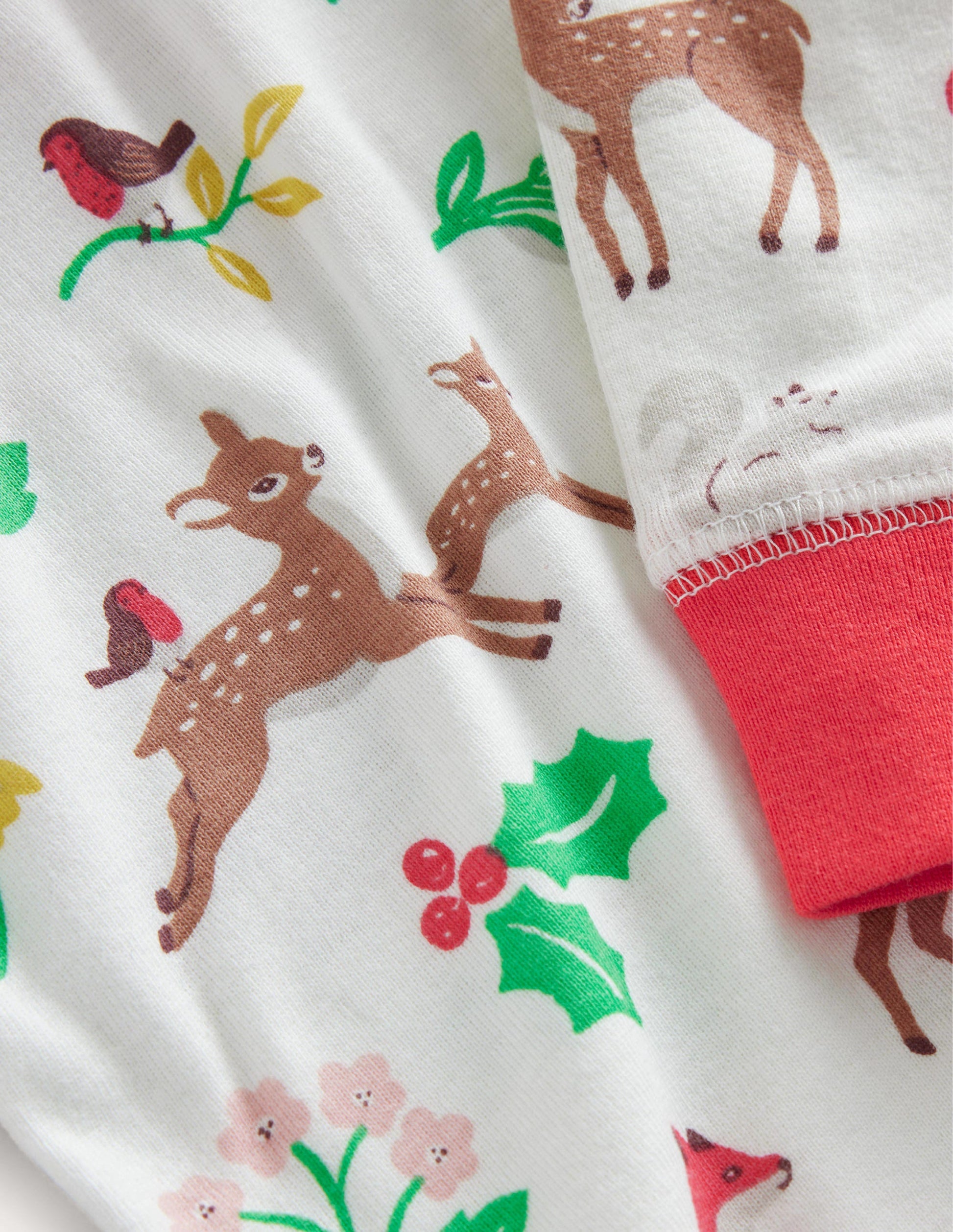 Twin Pack Snug Pajamas-Ivory Festive Woodland-3