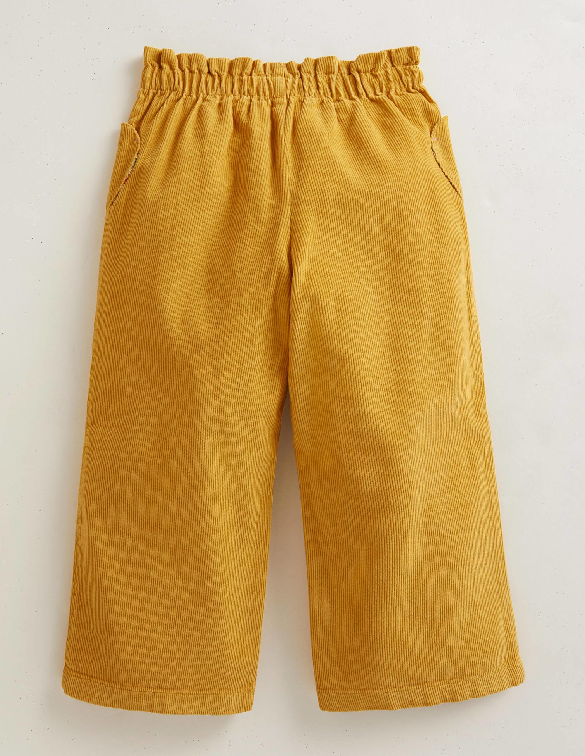 Wide Leg Pull On Pants-Oil Yellow - Image 2