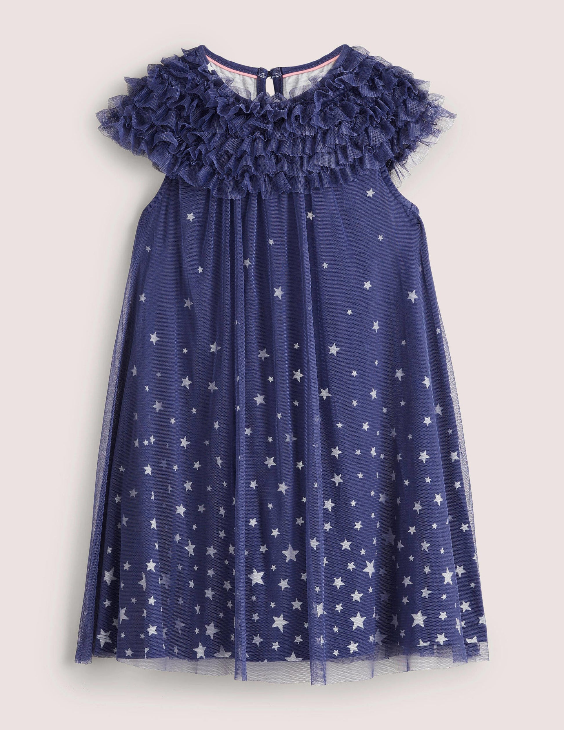 Glow-in-the-Dark Tulle Dress-Starboard Blue Glowing Stars-1