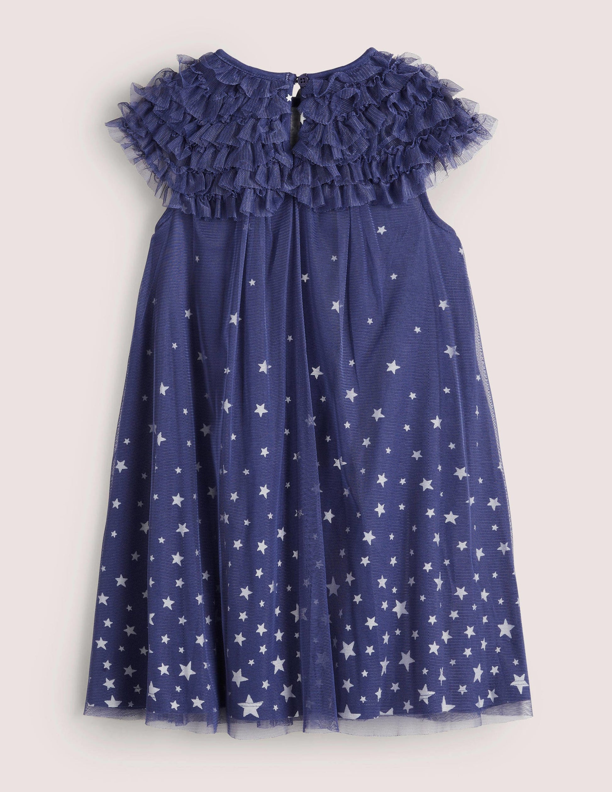 Glow-in-the-Dark Tulle Dress-Starboard Blue Glowing Stars-2