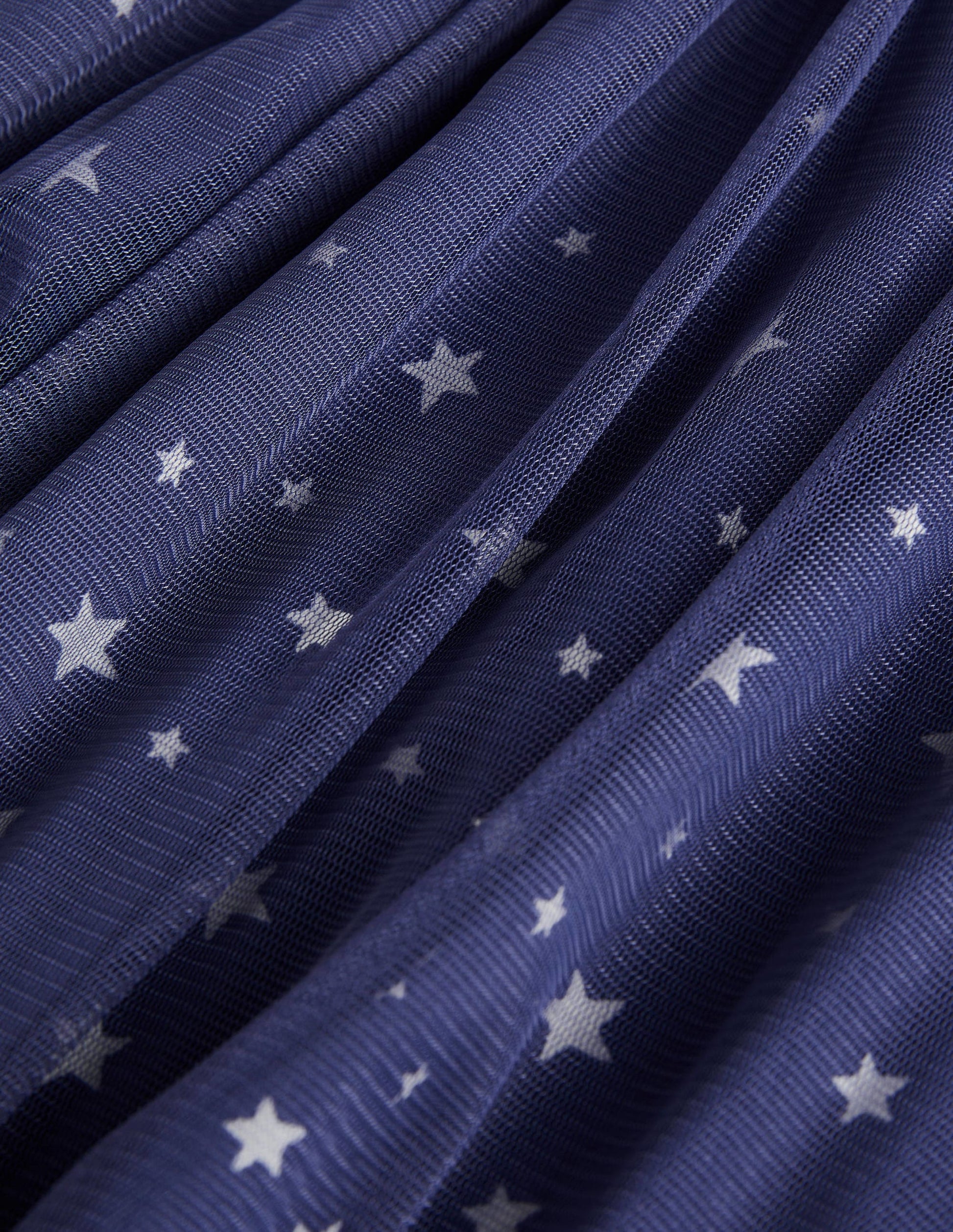 Glow-in-the-Dark Tulle Dress-Starboard Blue Glowing Stars-3