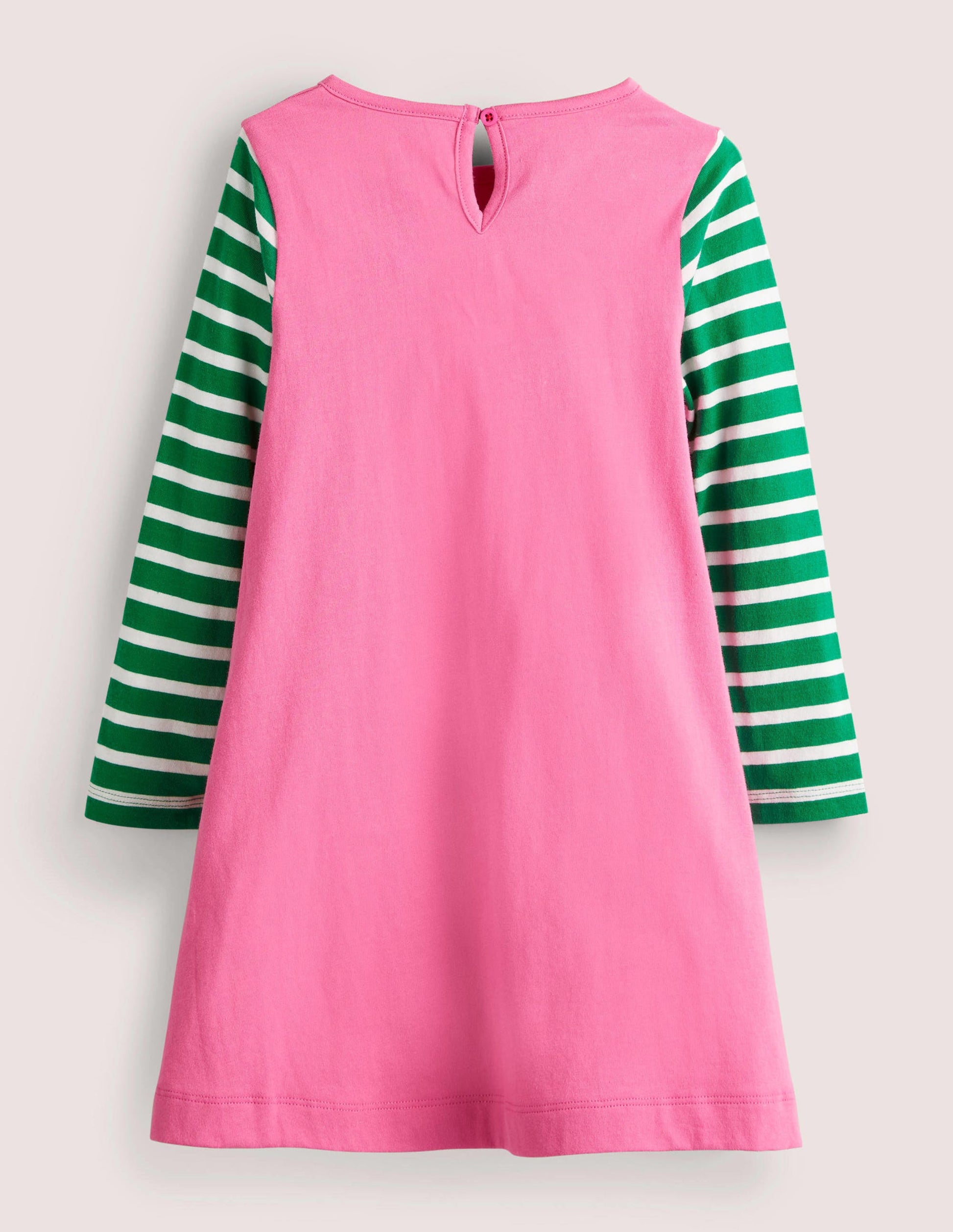 Big Appliqué Dress-Tickled Pink Christmas Friends-2