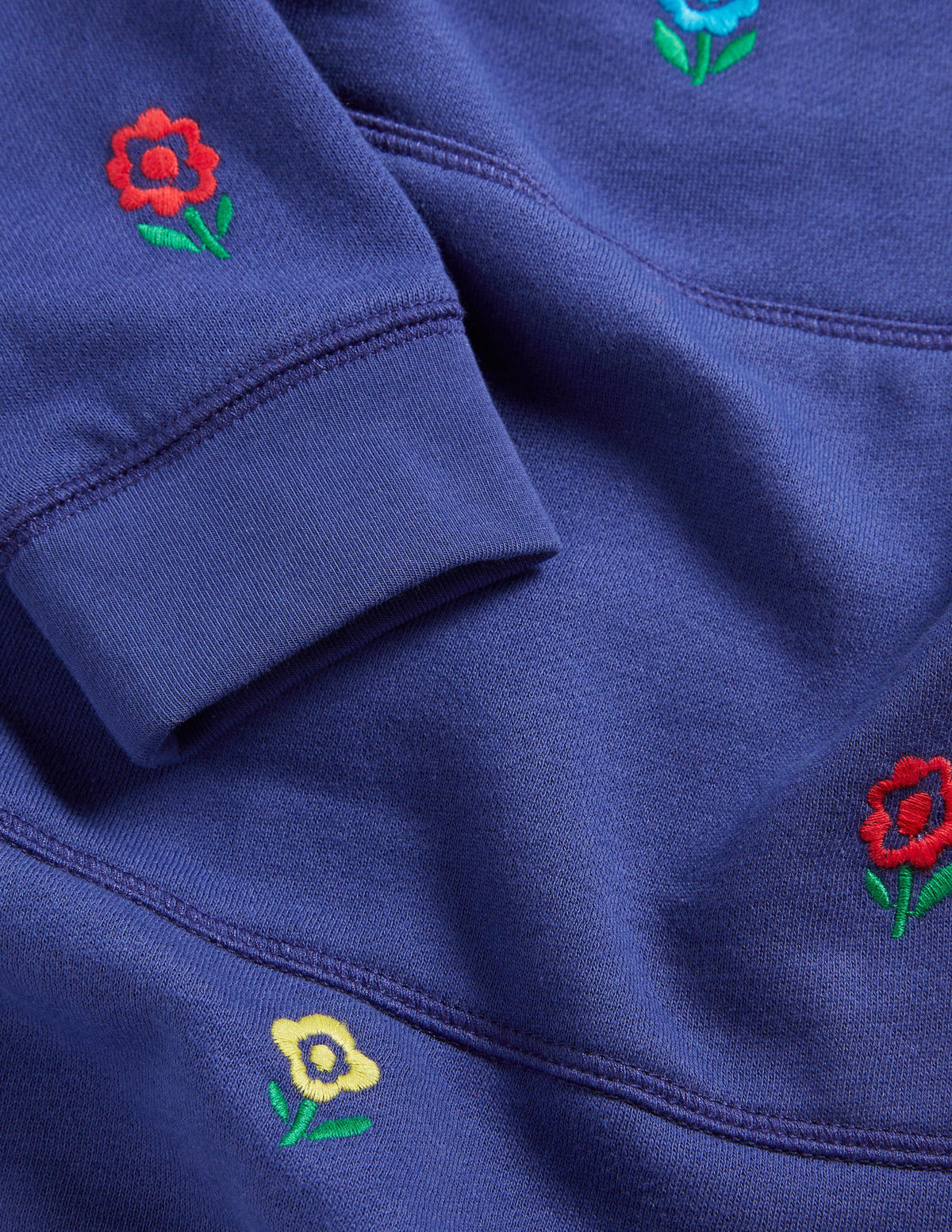 Sweatshirt Tunic-Starboard Blue Flowers - Image 3