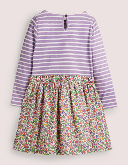 Hotchpotch Dress-Aster Purple Vintage Floral-2