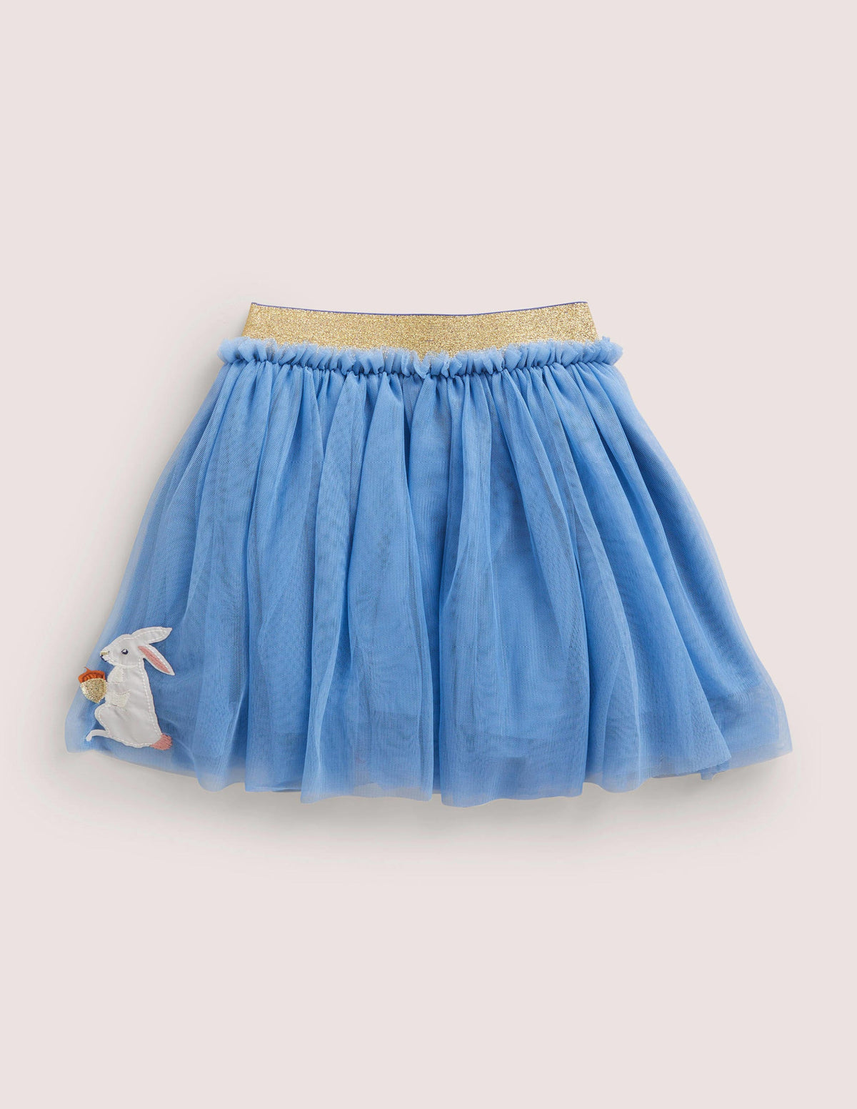 Tulle Appliqué Skirt-Riviera Blue Woodland Animals-2