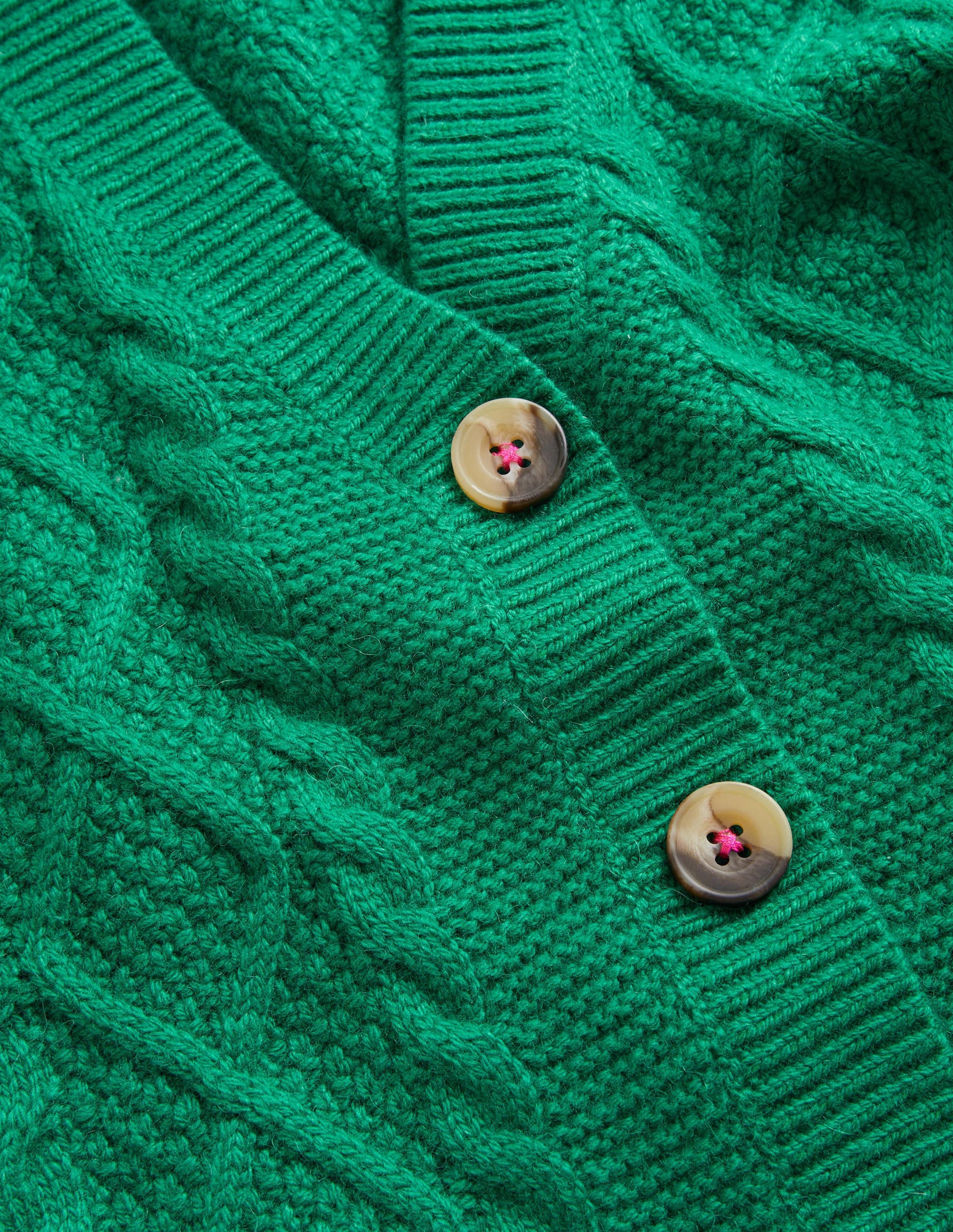 Slouchy Cable Cardigan-Shady Glade Green-3