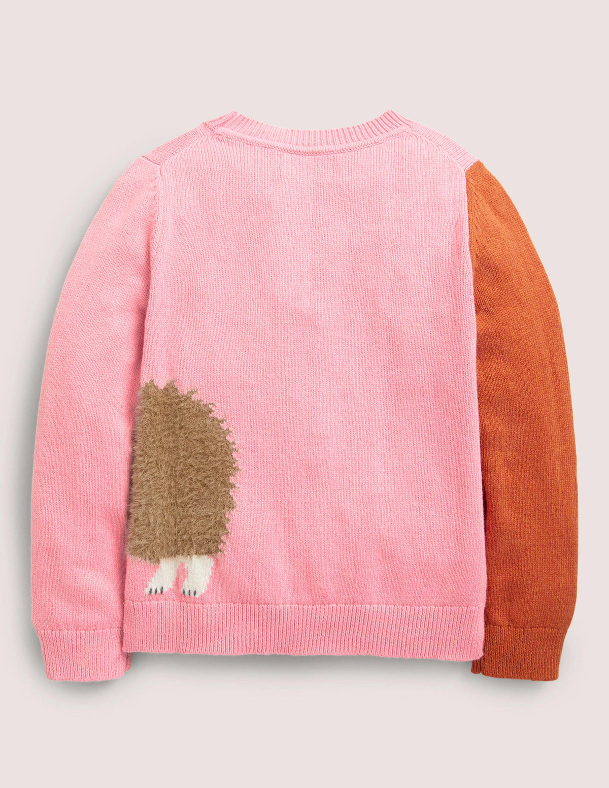 Animal Sleeve Sweater-Formica Pink Fox-2