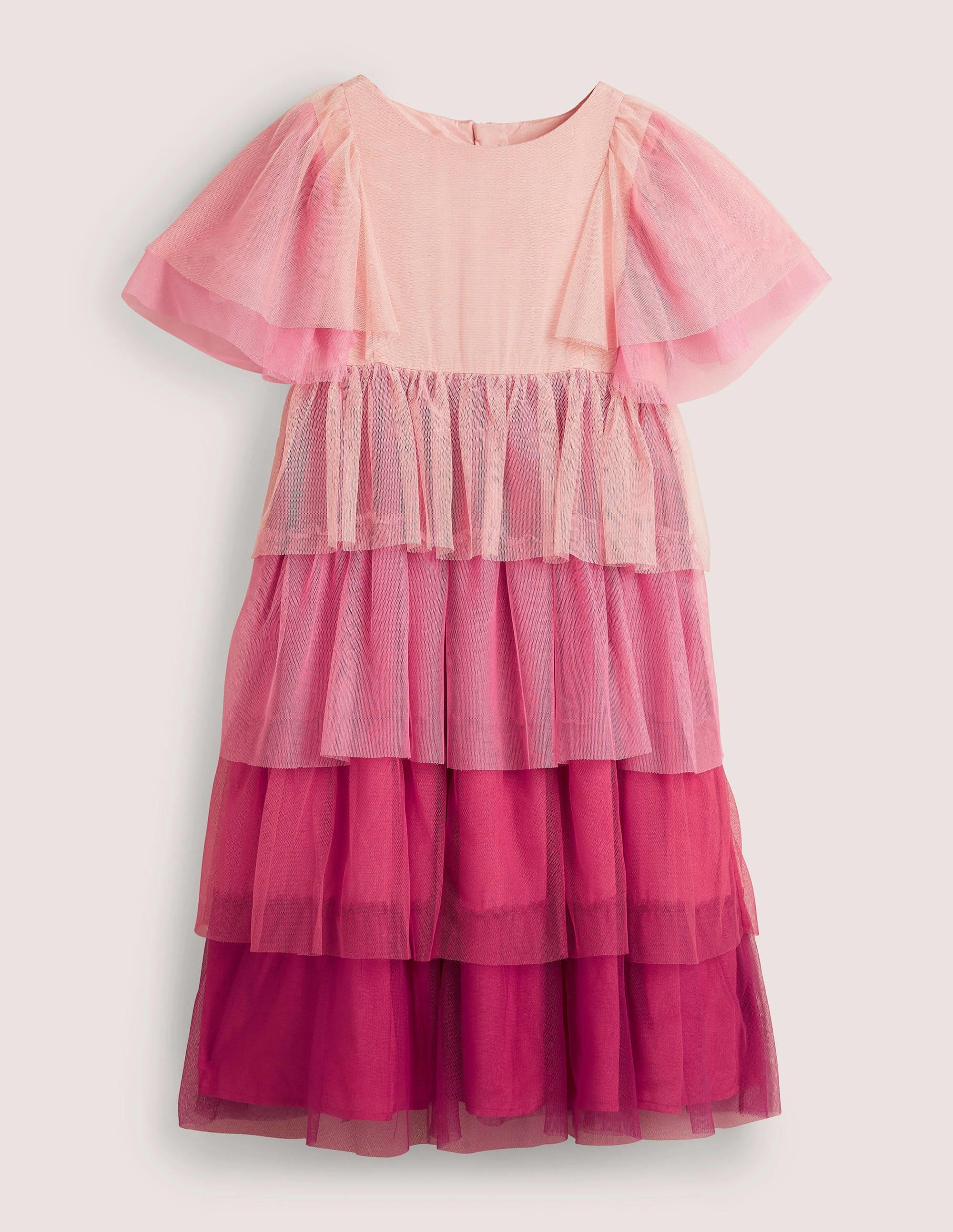 Tiered Tulle Party Dress-Provence Dusty Pink - Image 1
