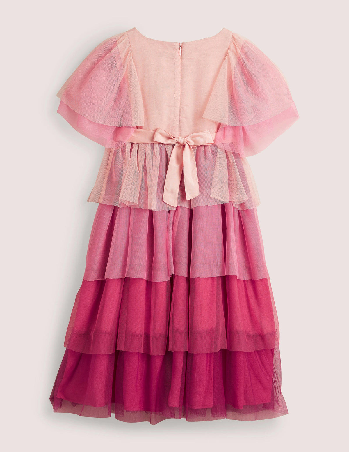 Tiered Tulle Party Dress-Provence Dusty Pink - Image 2