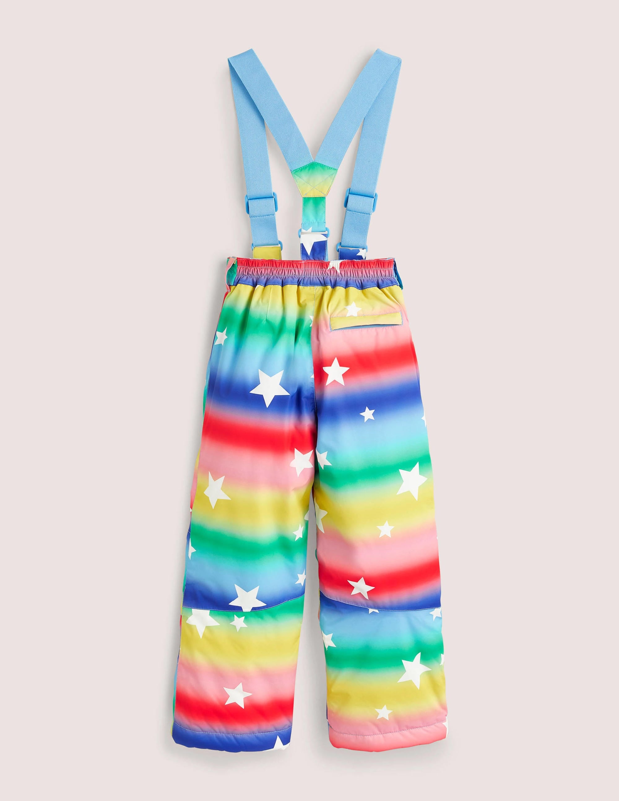 Rainbow Star Waterproof Dungaree Pants-Ombre Rainbow Star - Image 2