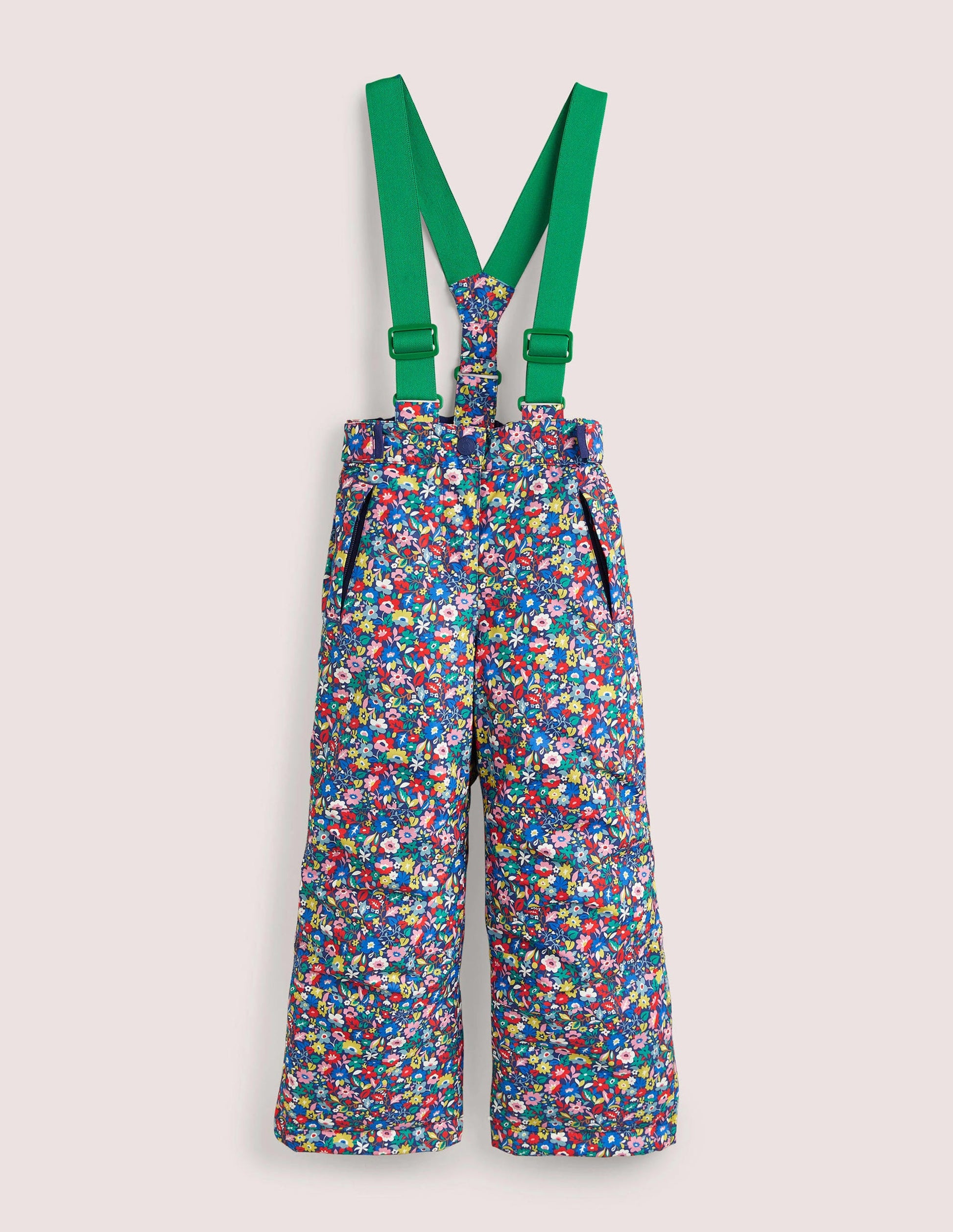 All-weather Waterproof Pants-Multi Patchwork Floral-1