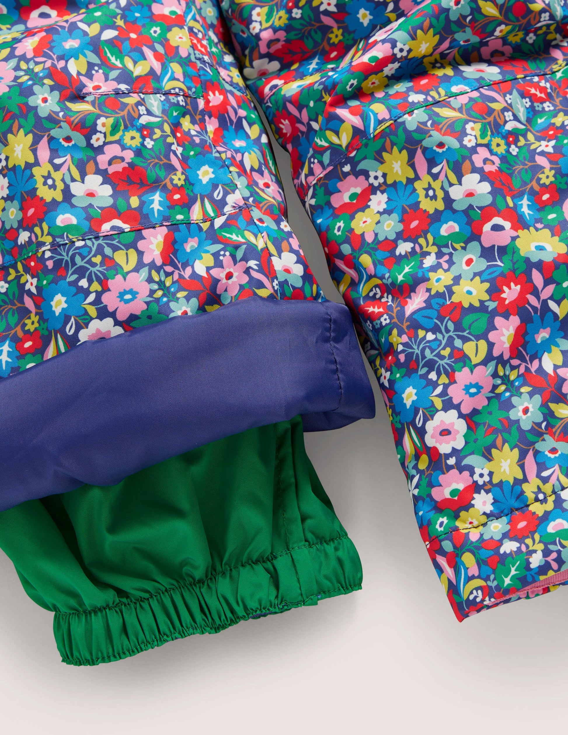 All-weather Waterproof Pants-Multi Patchwork Floral-3