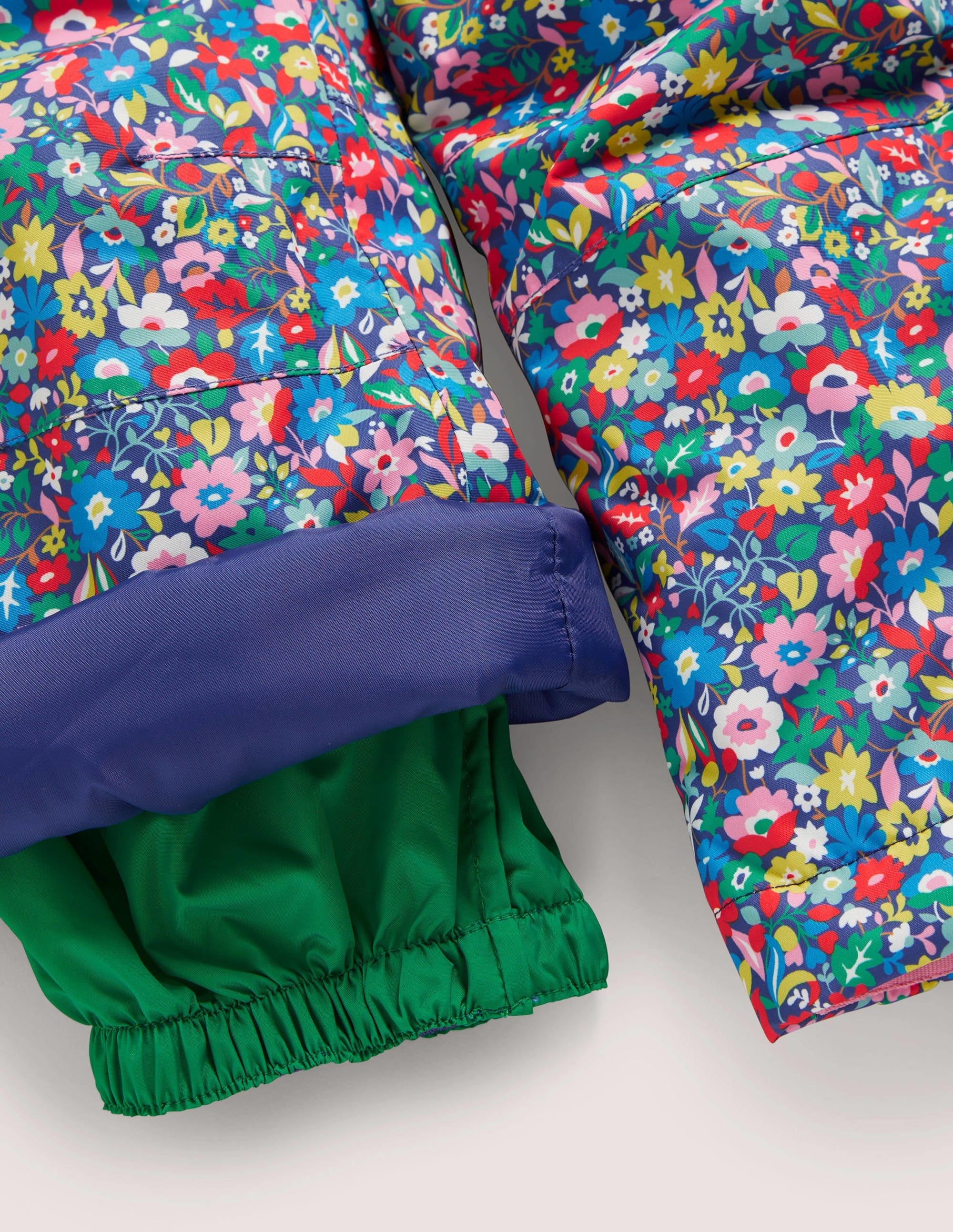 All-weather Waterproof Pants-Multi Patchwork Floral - Image 3