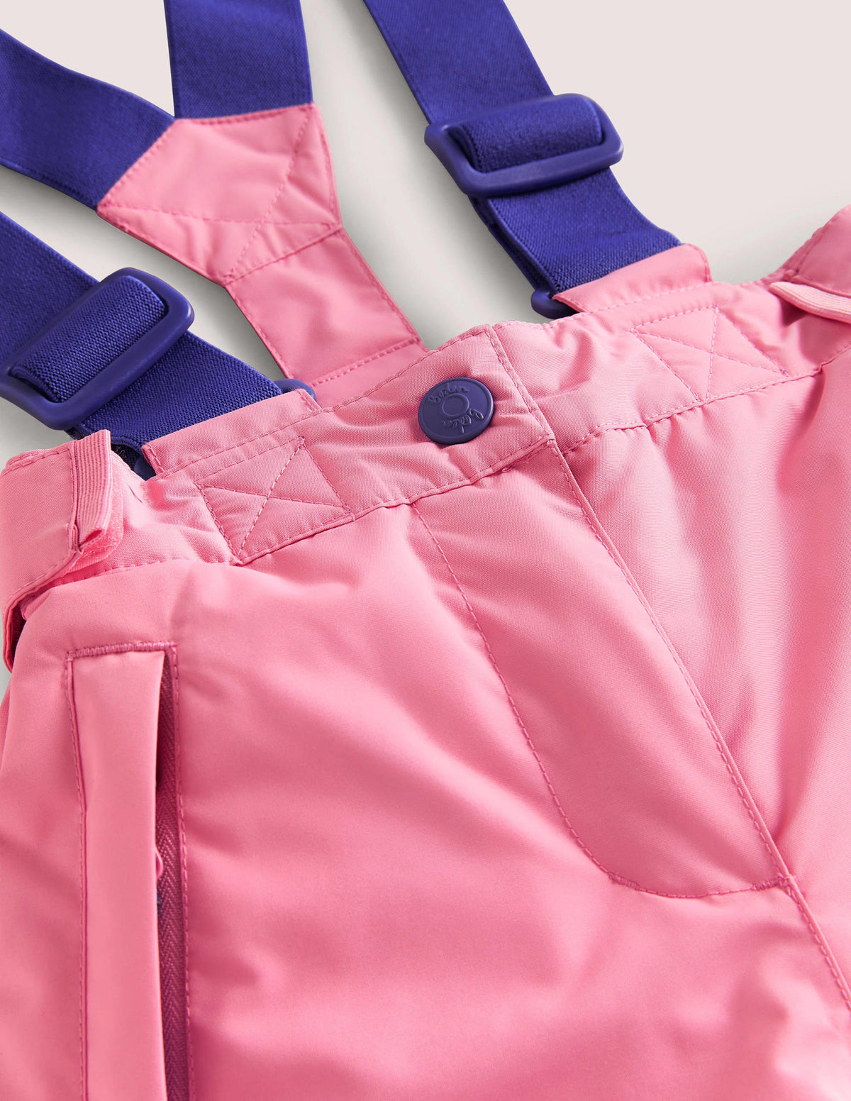 Pink Waterproof Dungaree Pants-Pink Lemonade - Image 3