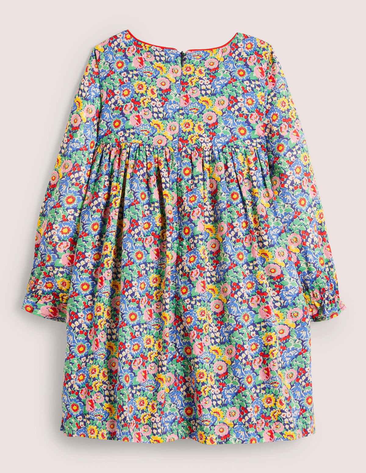 Long-sleeved Smock Dress-Multi Floral - Image 2