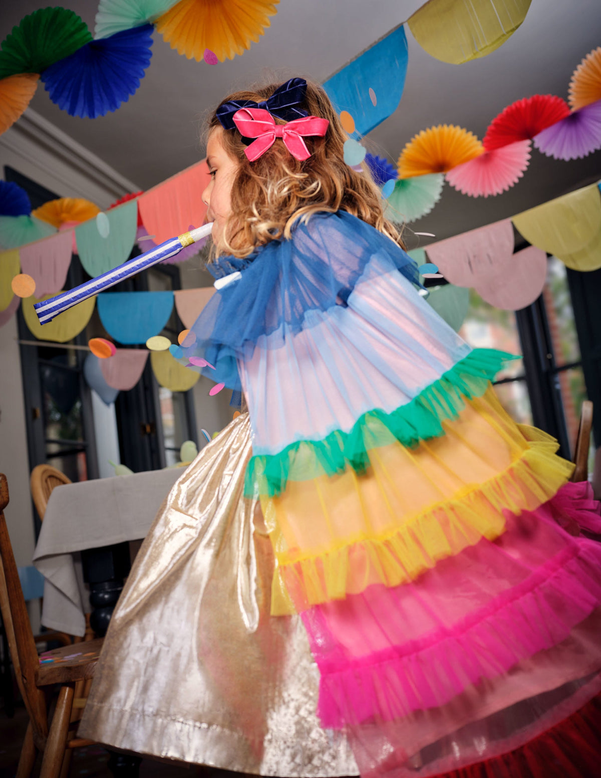 Tulle Cape-Multi Raonbow-9