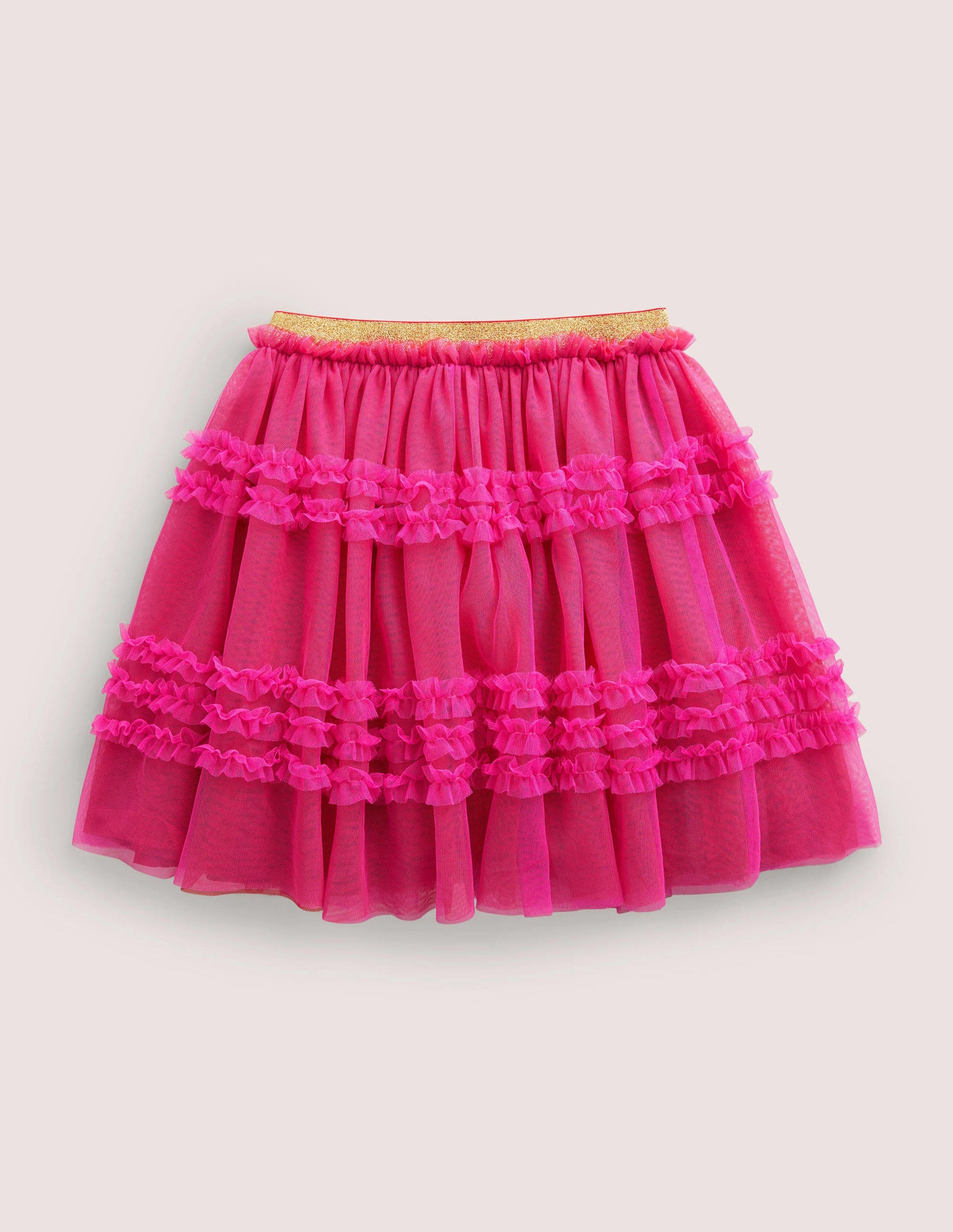 Tulle Party Skirt-Shocking Pink-1