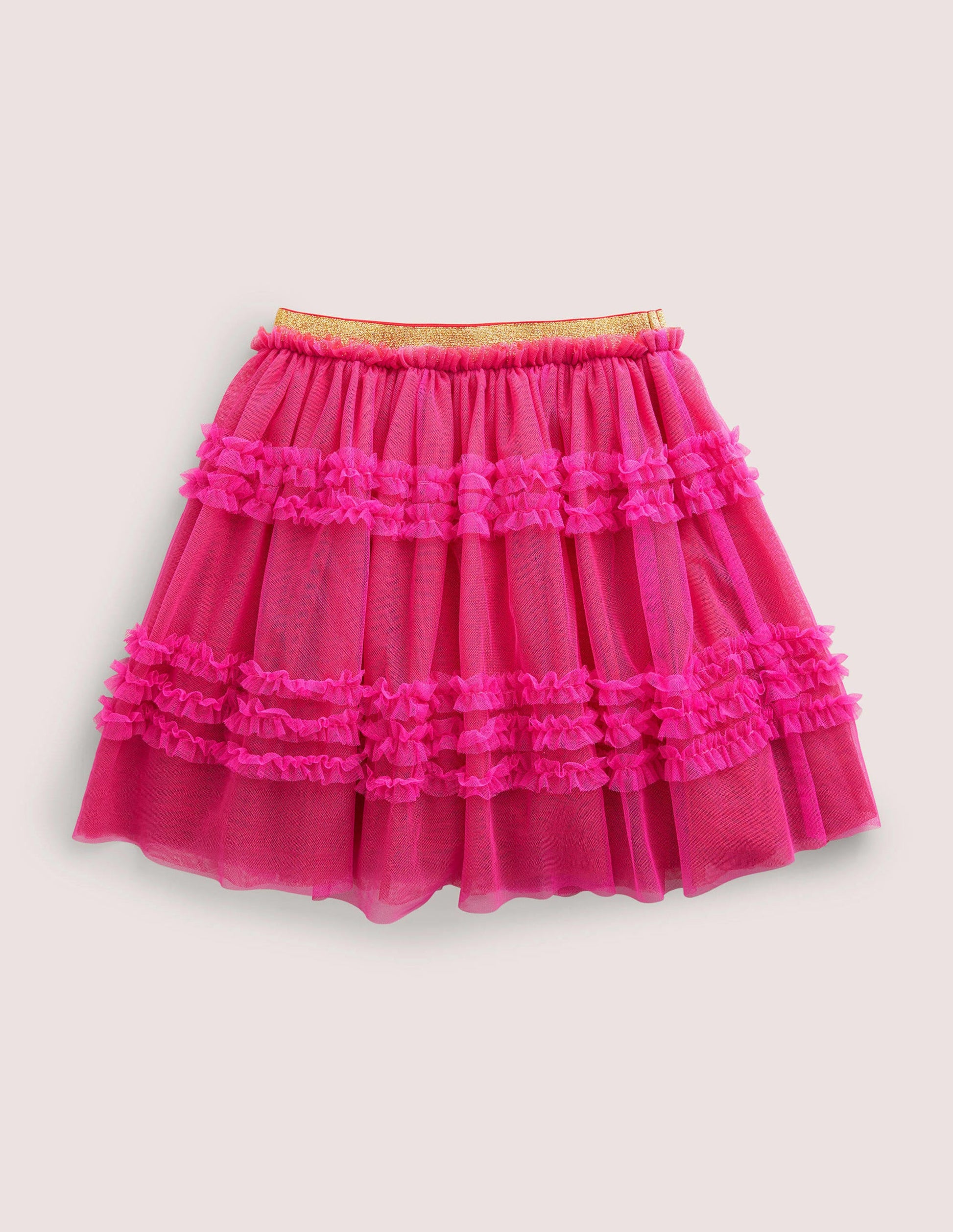 Tulle Party Skirt-Shocking Pink-2