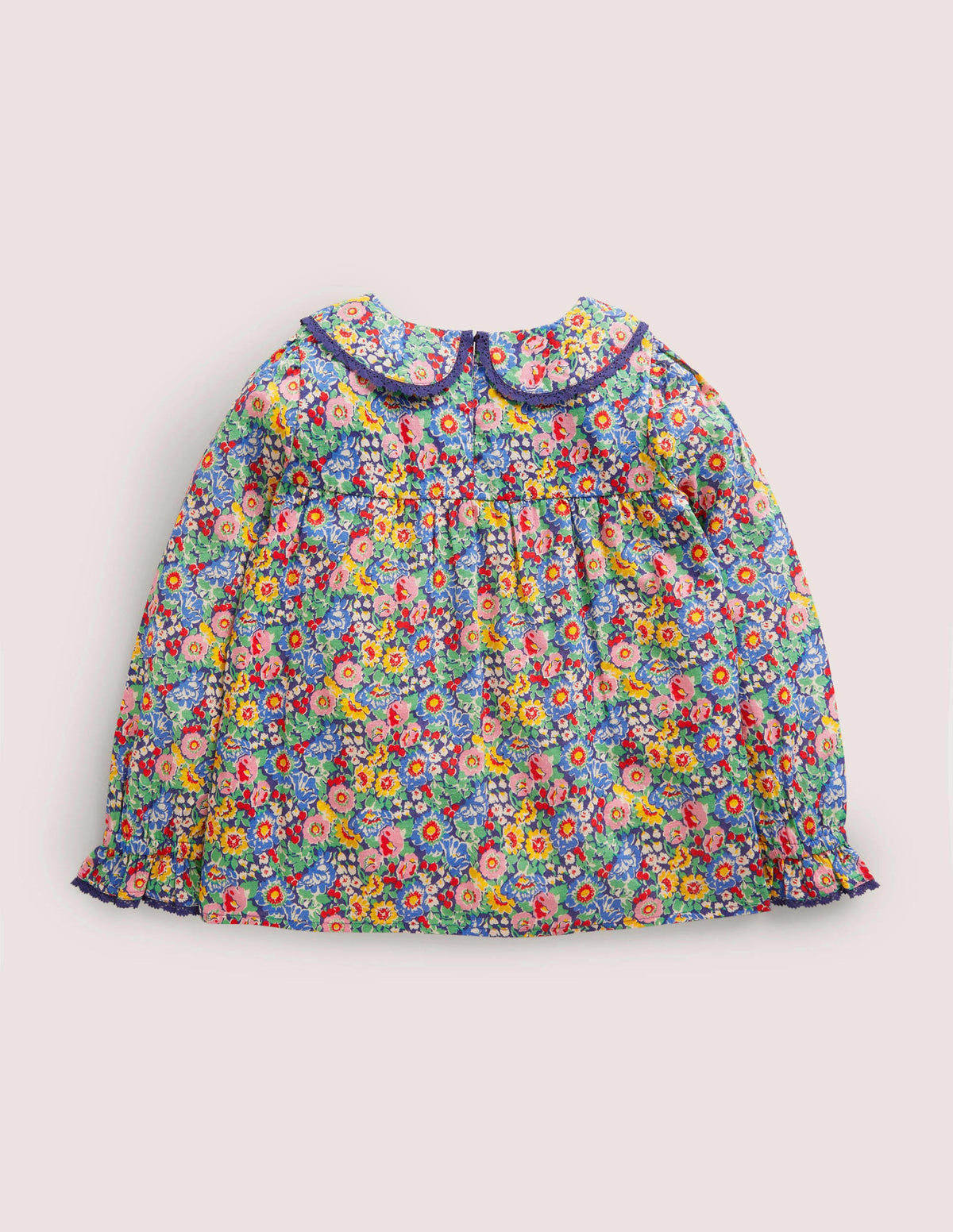 Detailed Collar Woven Top-Multi Floral - Image 2