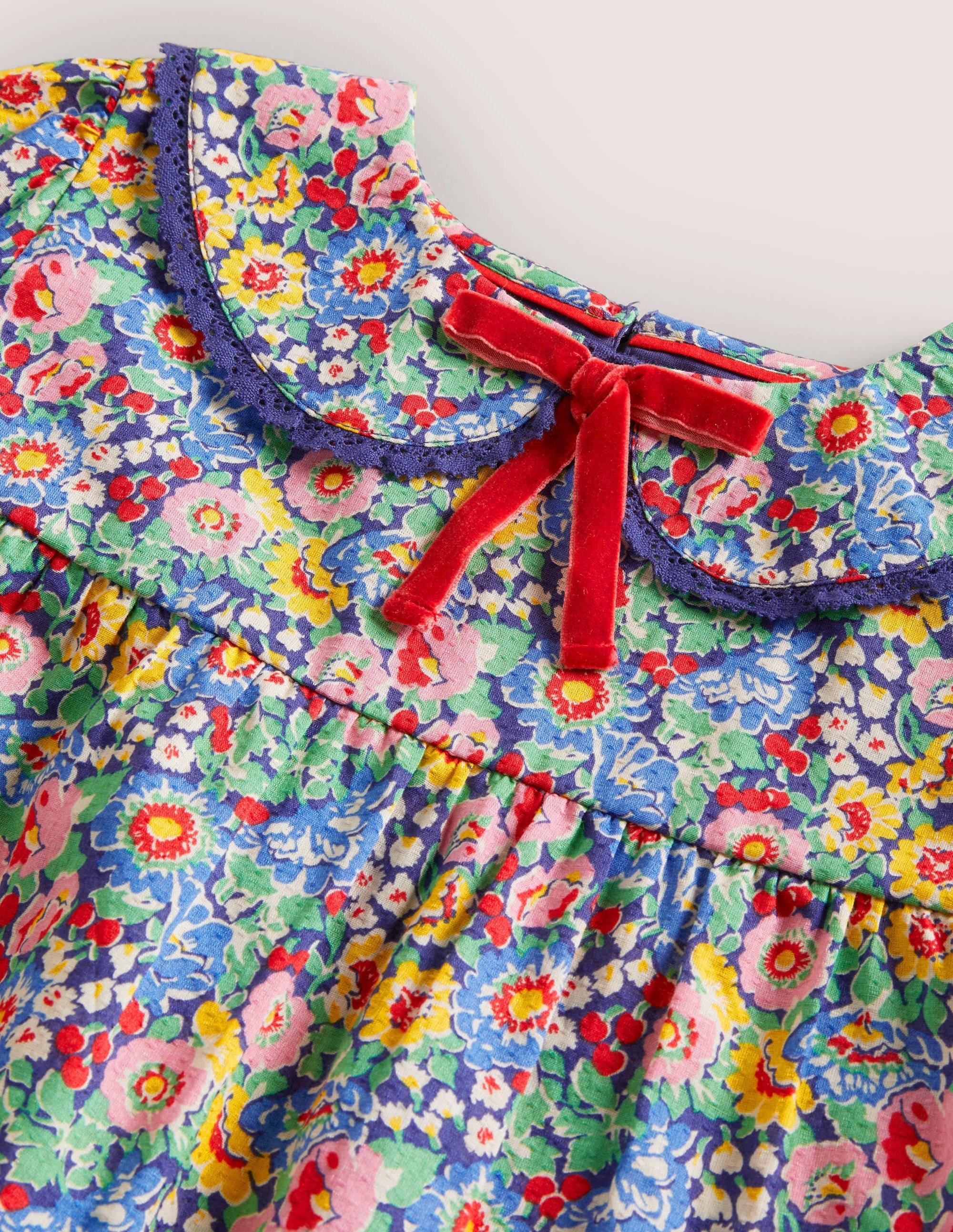 Detailed Collar Woven Top-Multi Floral - Image 3