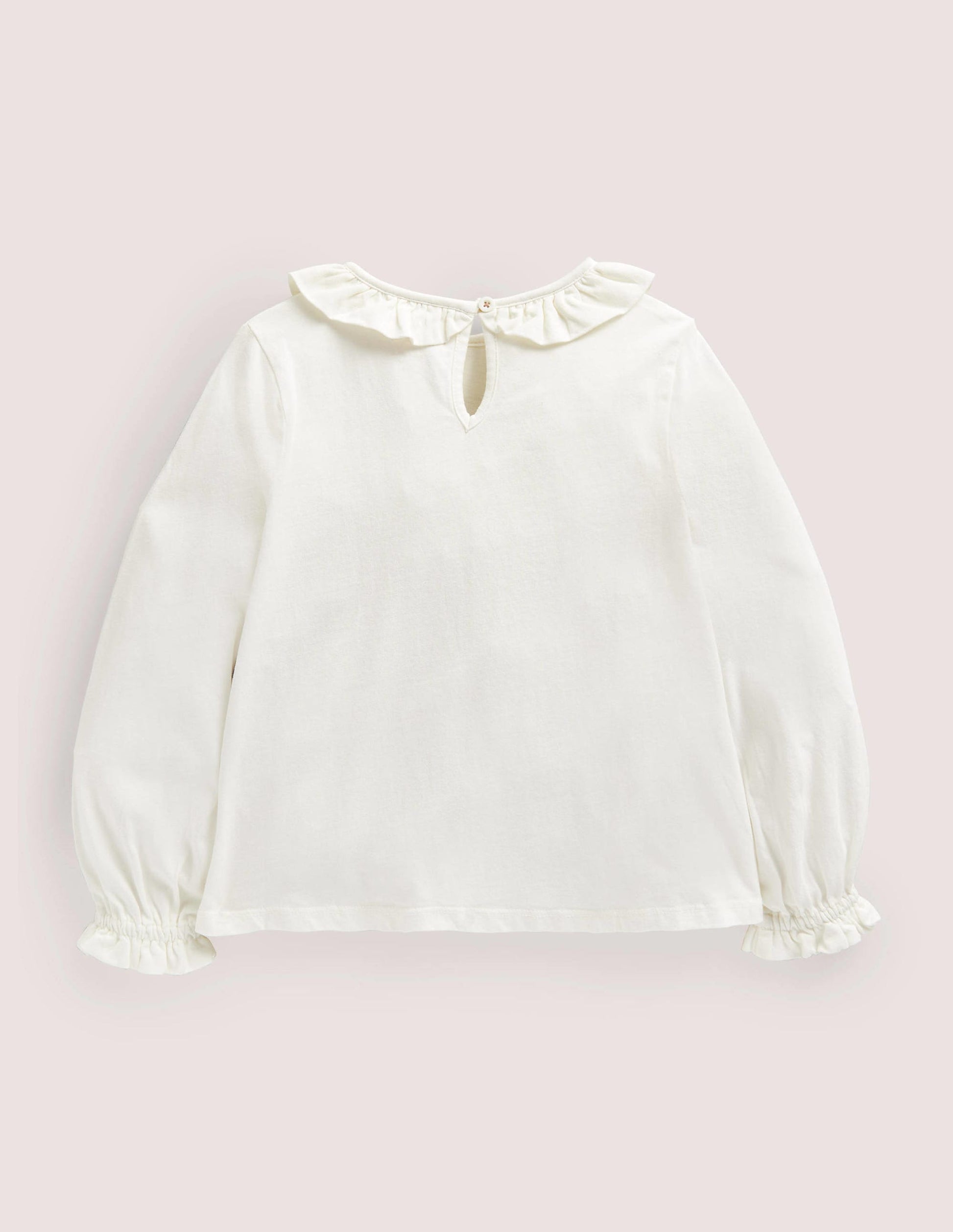 Pretty Appliqué T-Shirt-Ivory Woodland Animals-2