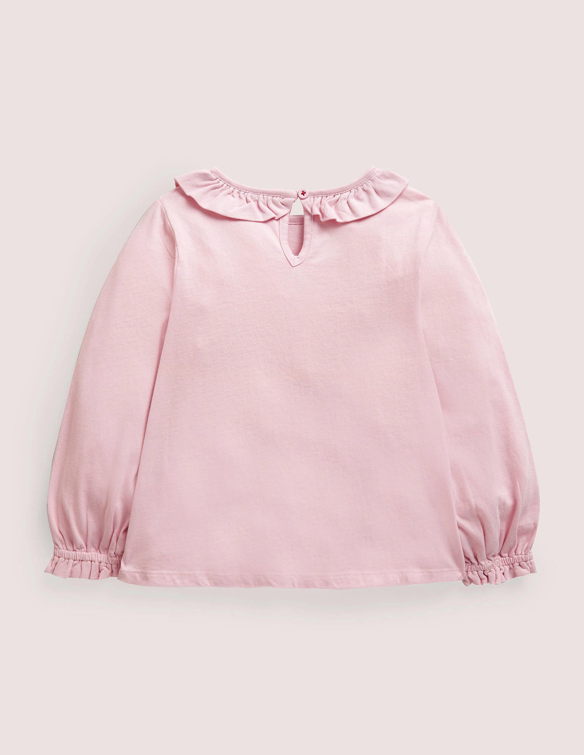 Pretty Appliqué T-Shirt-Cameo Pink Robins-2
