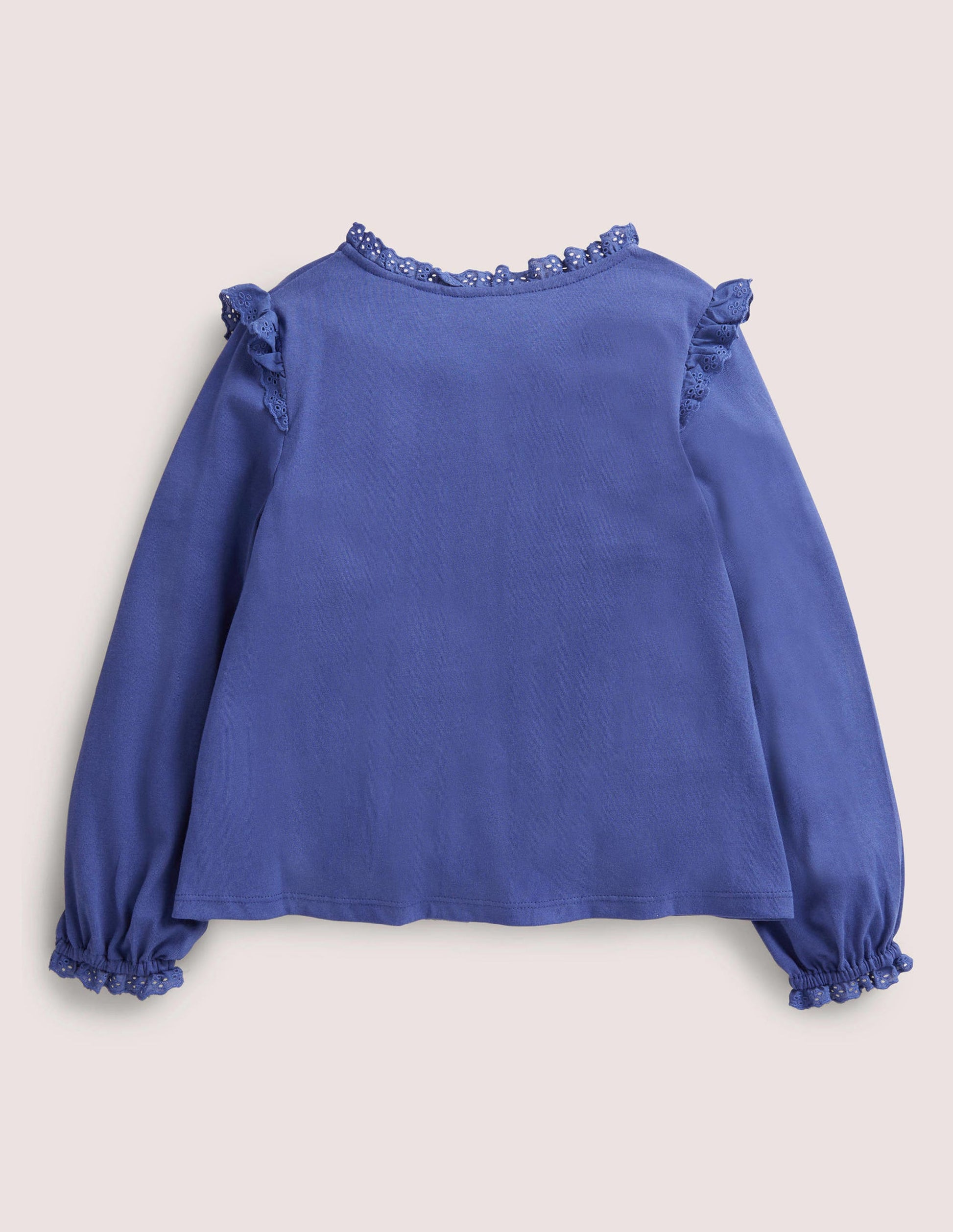 Pretty Button Down Top-Starboard Navy-2
