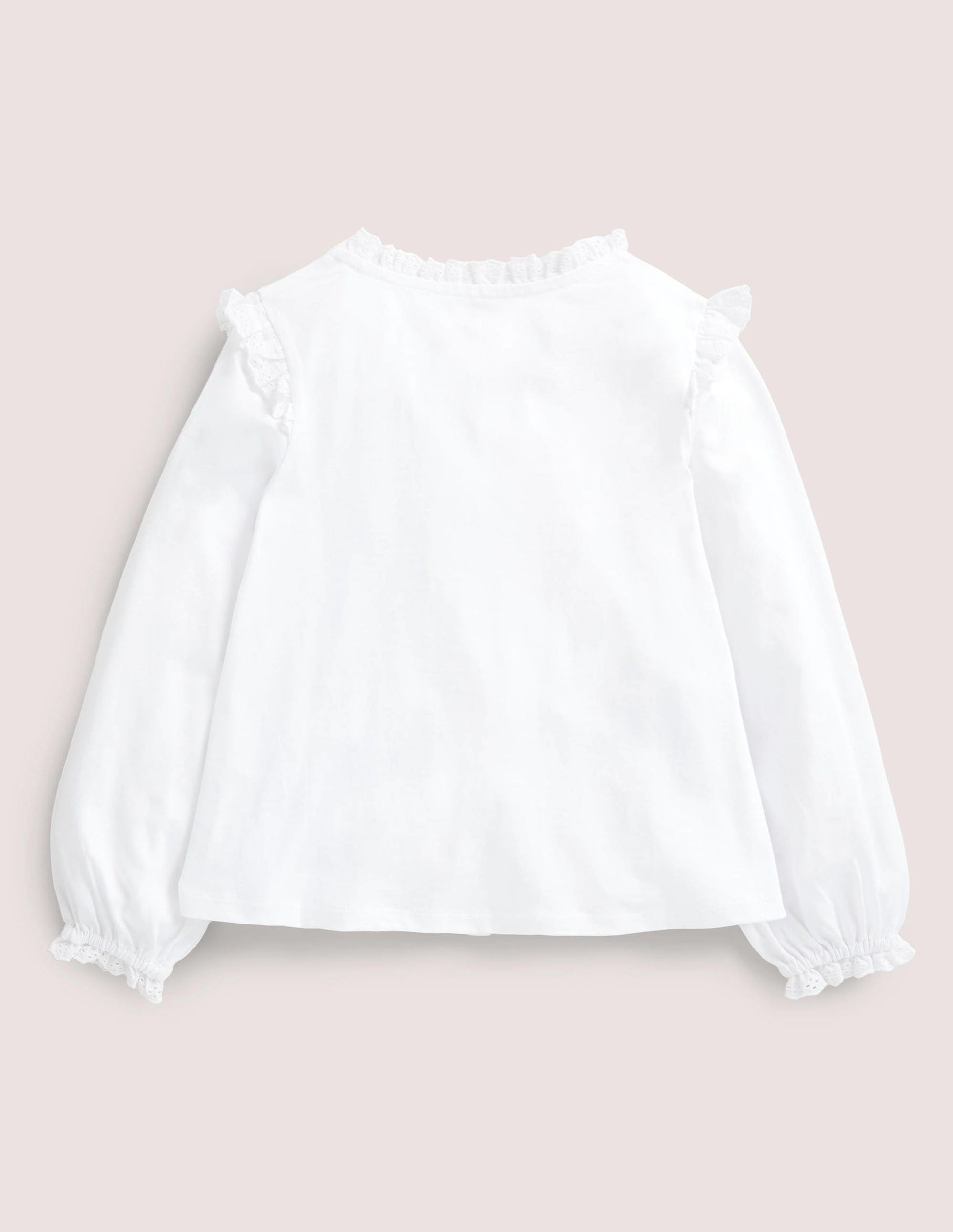 Pretty Button Down Top-White-2