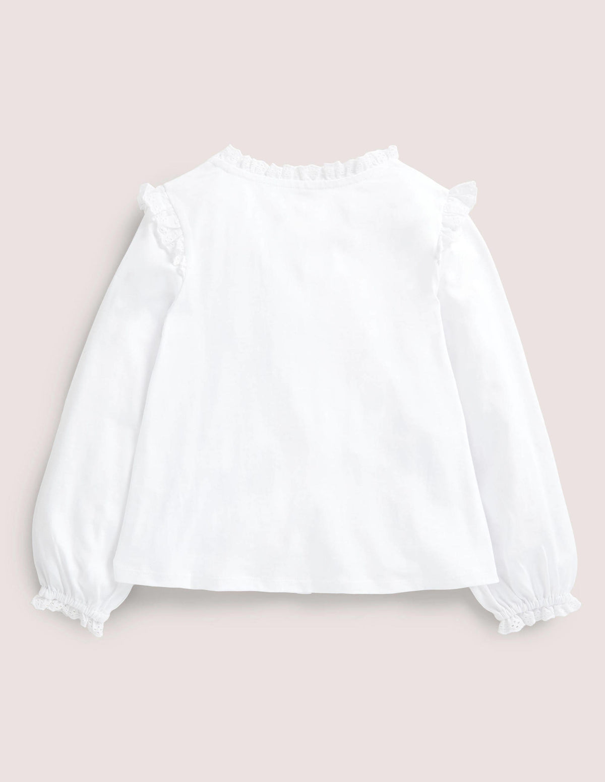 Pretty Button Down Top-White - Image 2