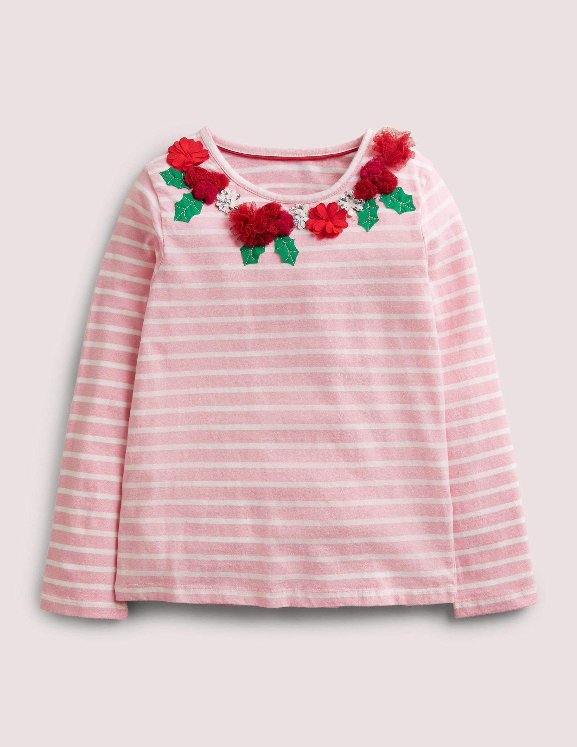 Flutter Appliqué Breton-Cameo Pink/ Ivory Floral-1