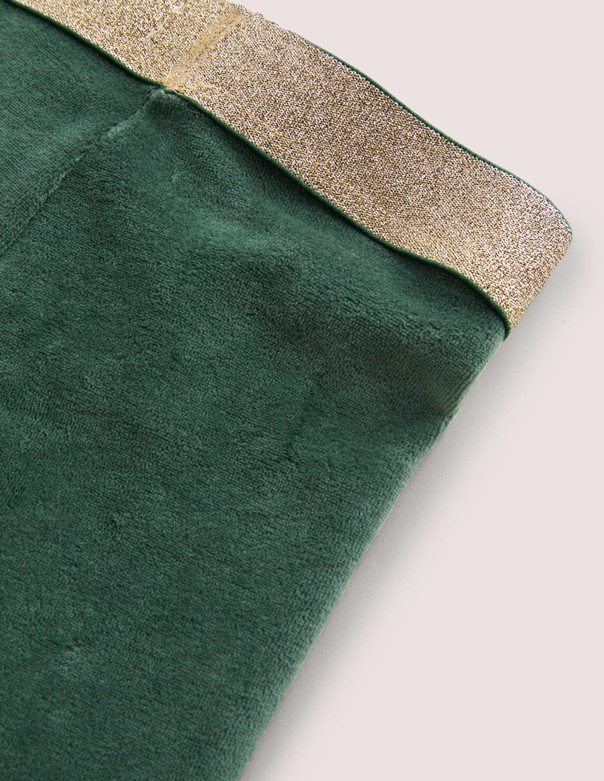 Sparkle Waist Velvet Leggings-Trekking Green - Image 3