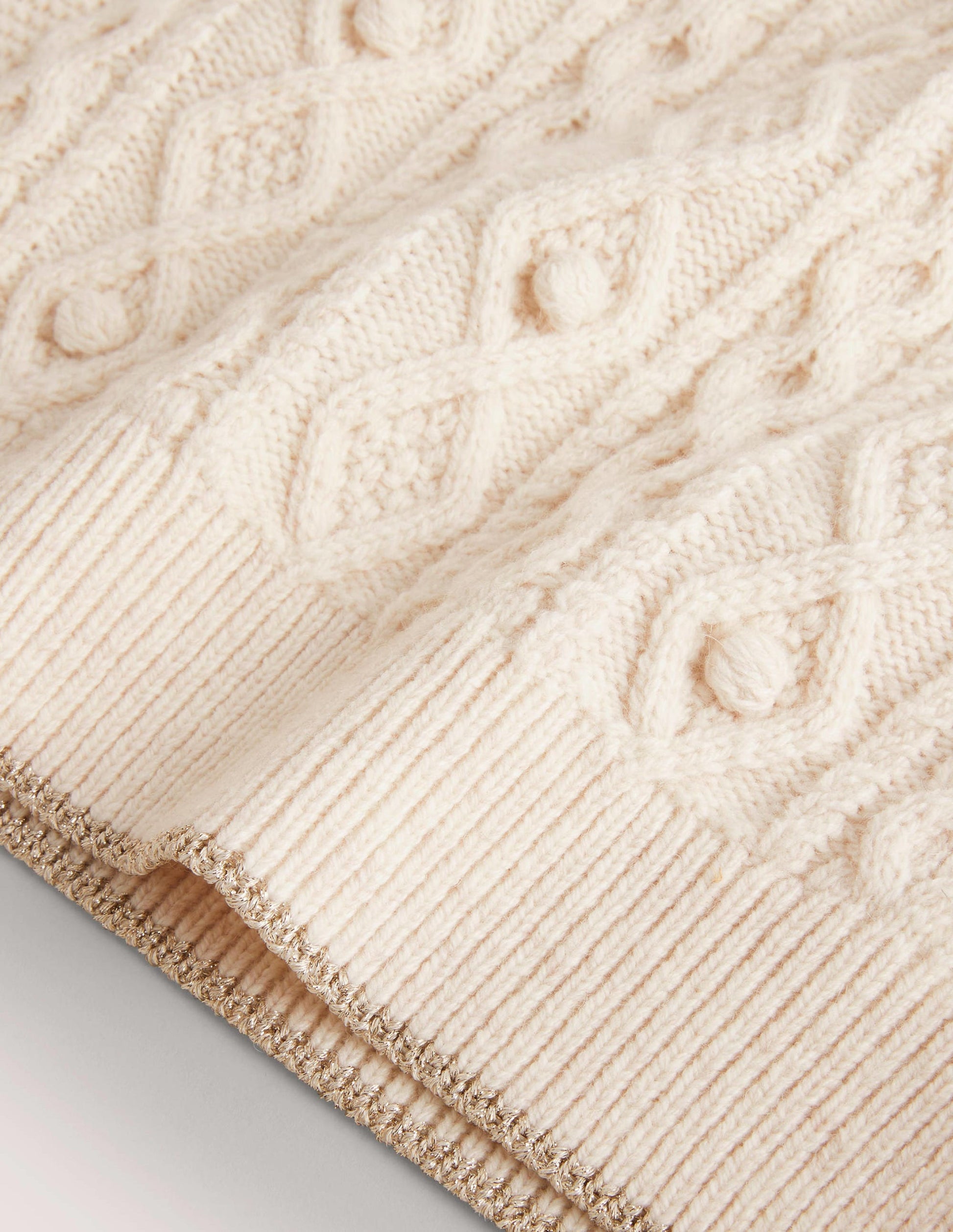 Knitted Tank Top-Ecru Marl-3
