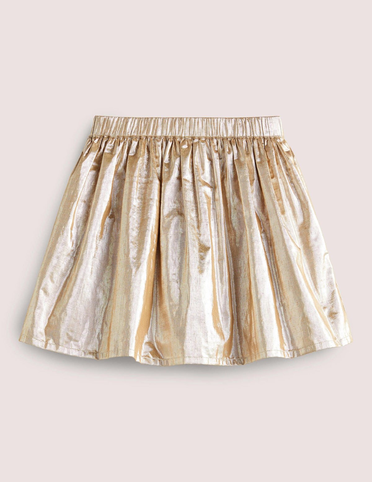 Metallic Party Skirt-Silver Metallic - Image 1