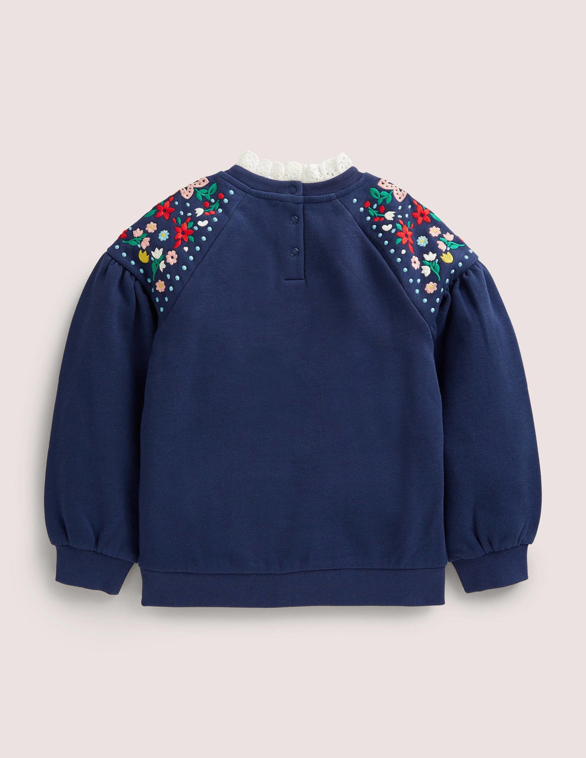 Embroidered Sweatshirt-College Navy-2