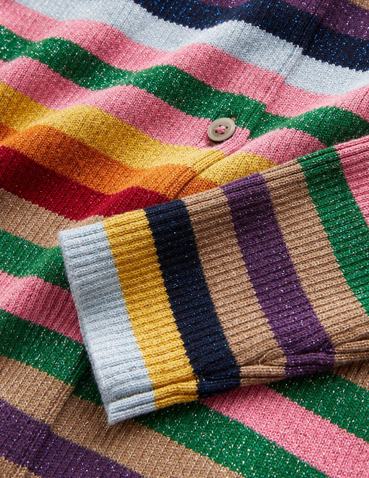 Sparkle Stripe Cardigan-Multi Stripe Sparkle - Image 3