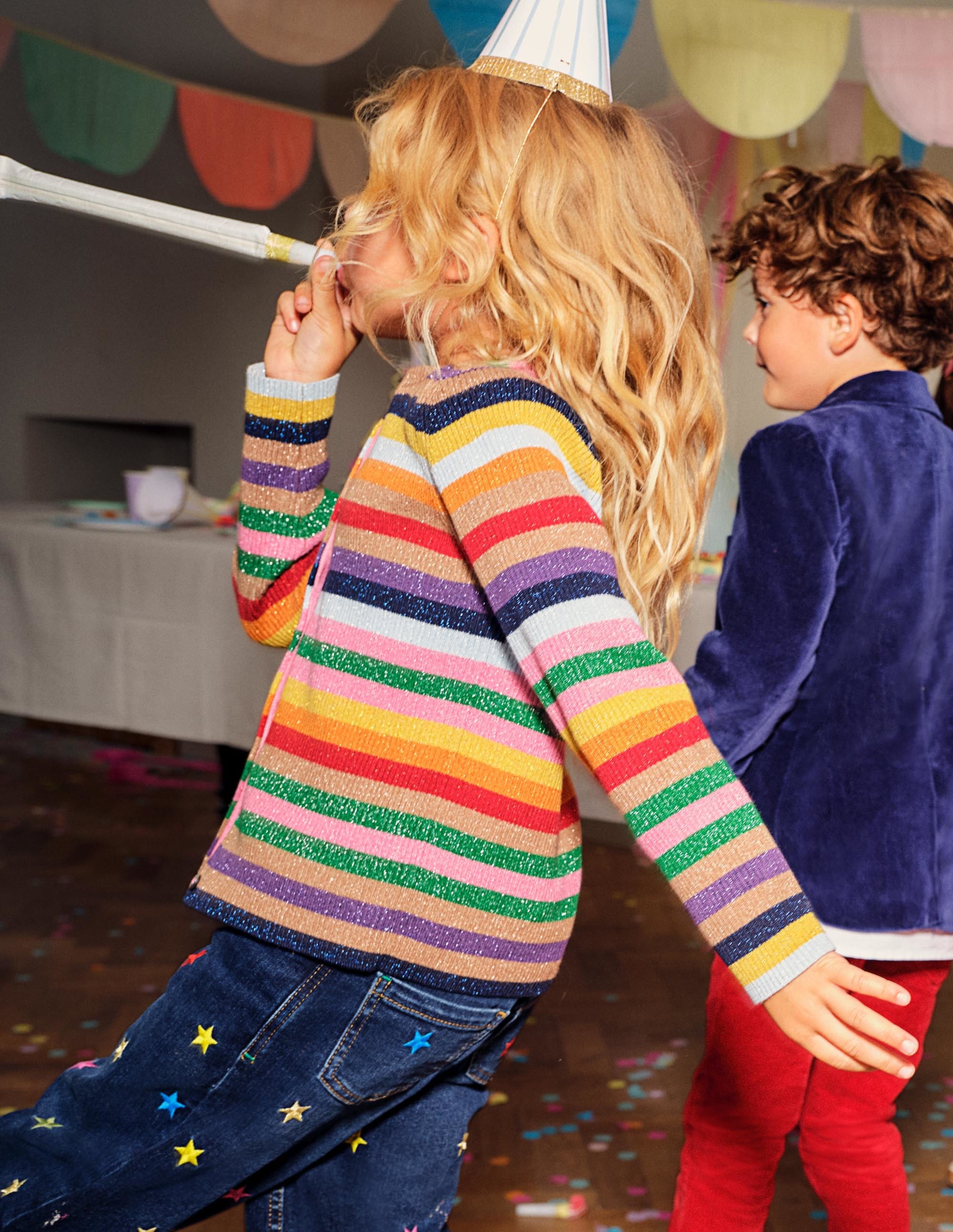 Sparkle Stripe Cardigan-Multi Stripe Sparkle - Image 5
