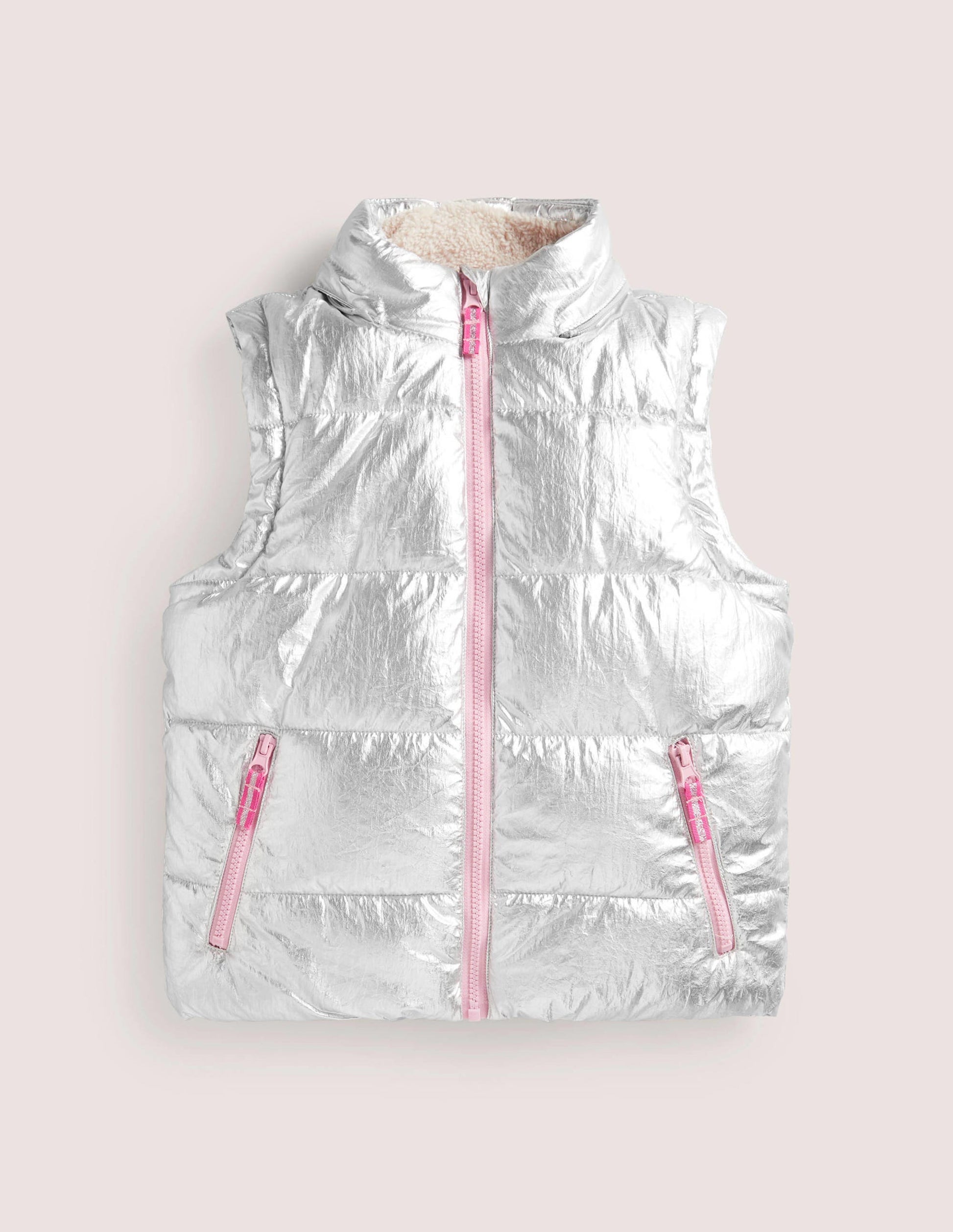 Metallic Cosy 2-in-1 Jacket-Silver Metallic-5