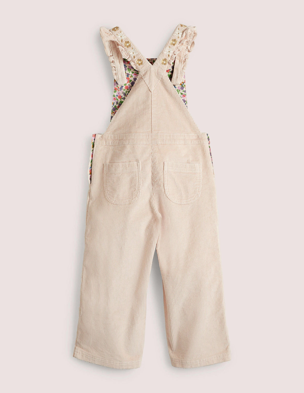 Frill Strap Cord Overalls-Sandpipper Pink-2