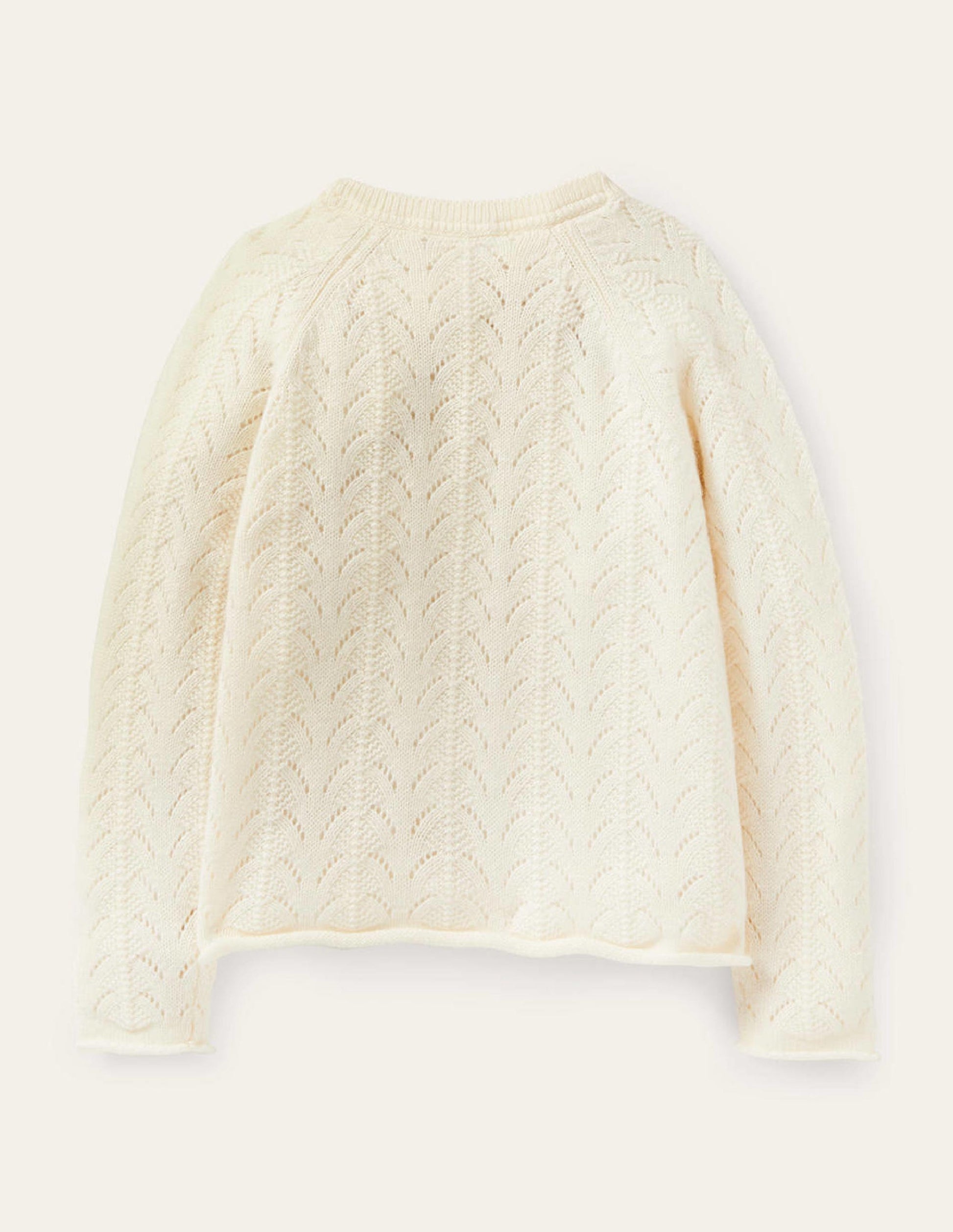 Cashmere Cardigan-Ecru Marl Cable-2