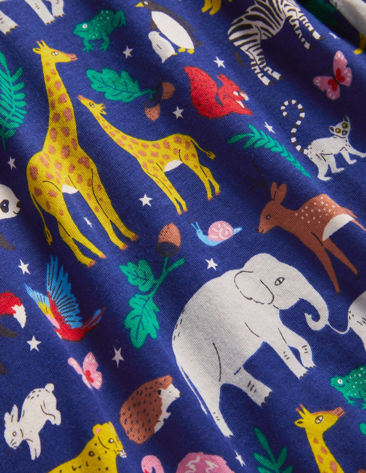 Roll Neck Supersoft T-shirt-Starboard Blue Global Animals-3