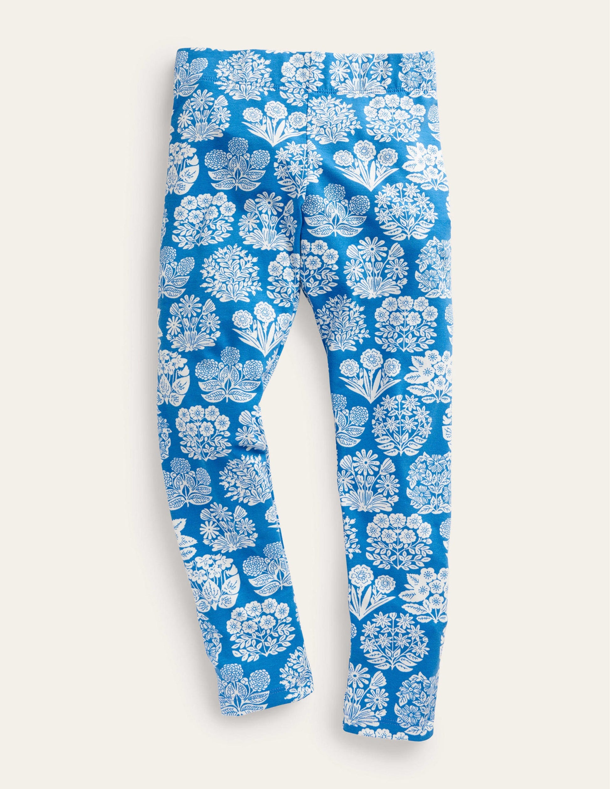 Fun Leggings-Bright Marina Floral-1