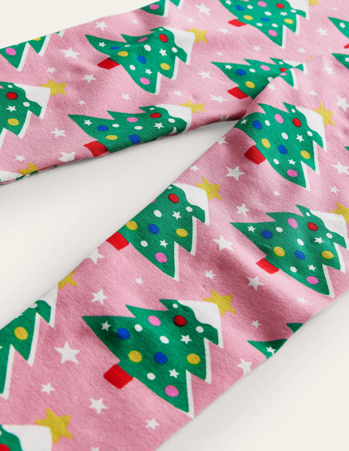Fun Leggings-Formica Pink Christmas Trees-3
