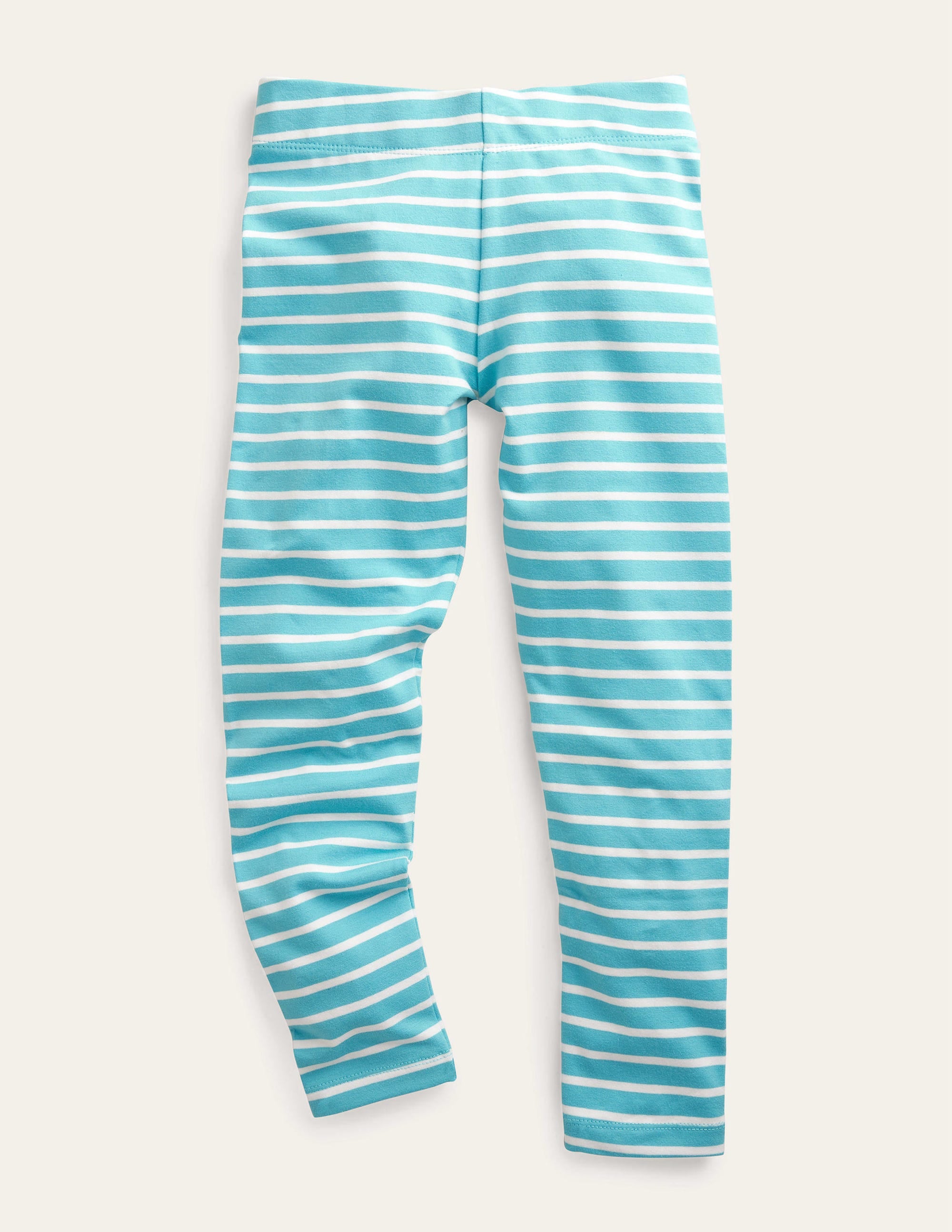 Fun Leggings-Aqua Blue/Ivory - Image 1