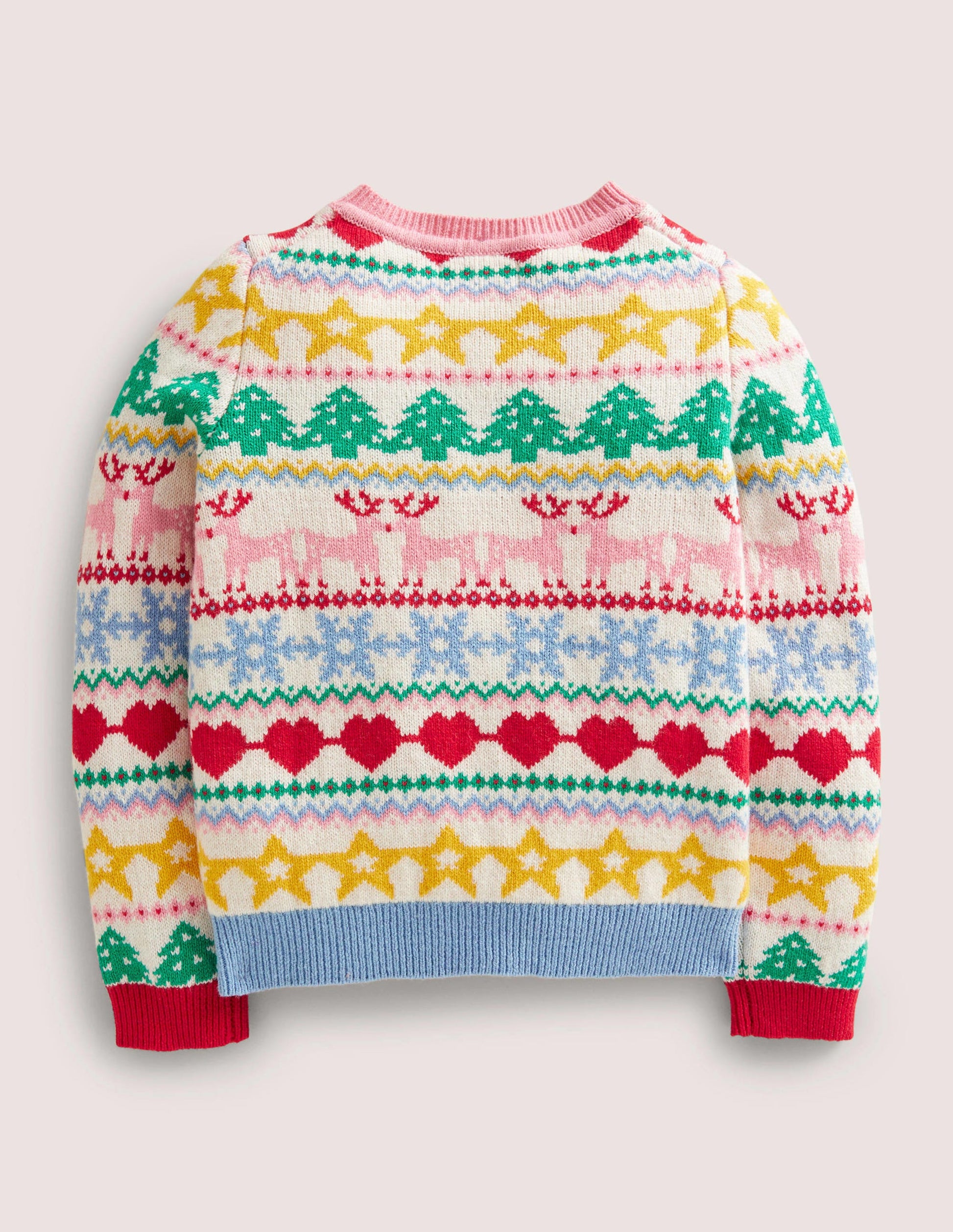 Festive Fair Isle Christmas Cardigan-Multi Festive Fair Isle-2