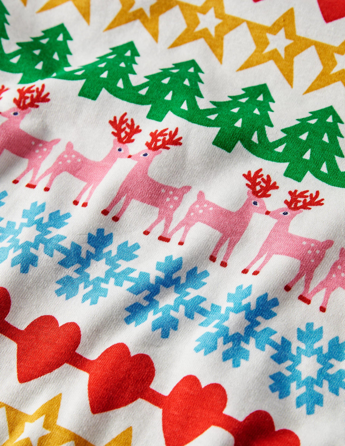 Snug Long John Pajamas-Ivory Paper Chains-3