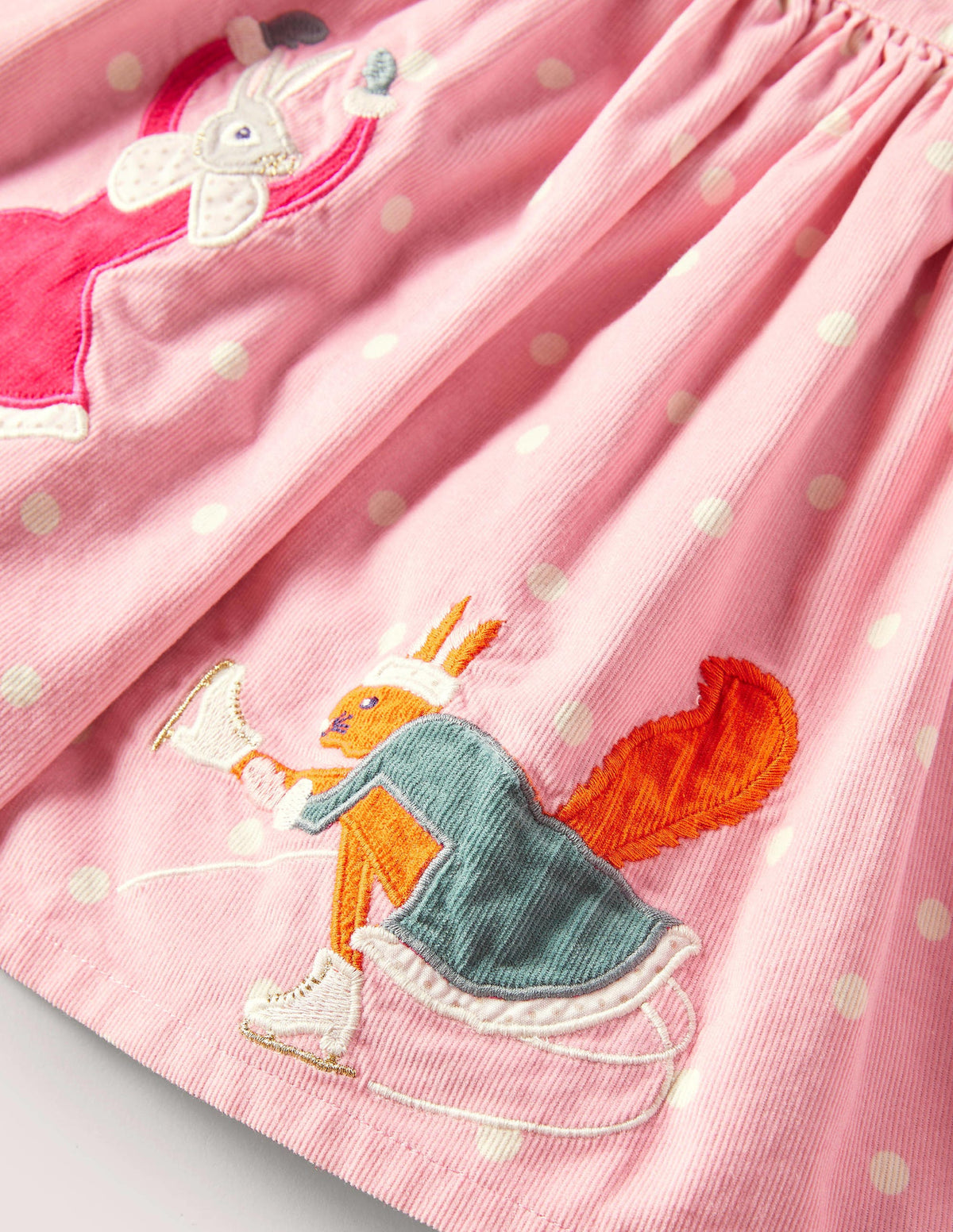 Cord Appliqué Skirt-Ice Skating Animals - Image 3