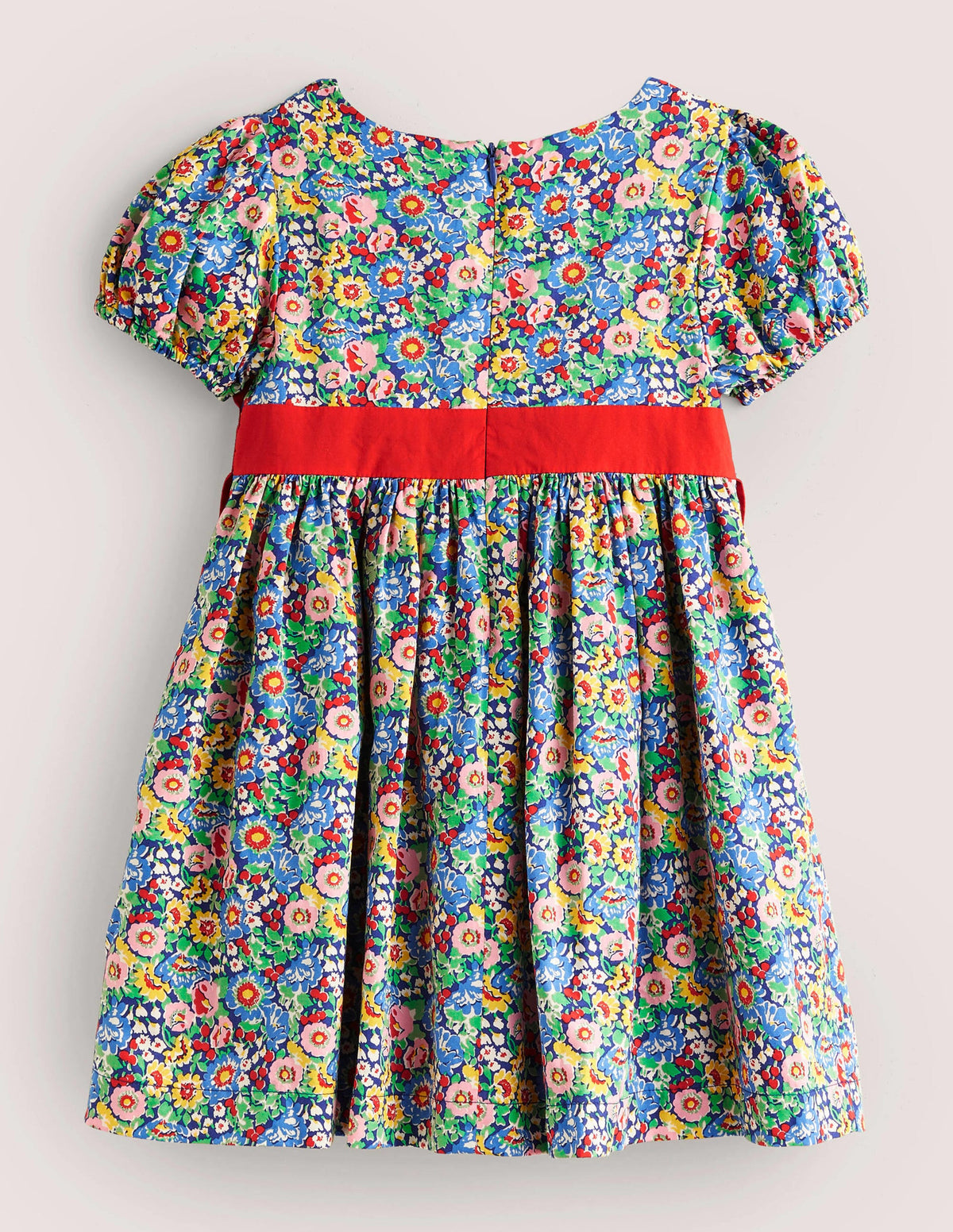 Floral Bow Party Dress-Multi Floral Bow-2