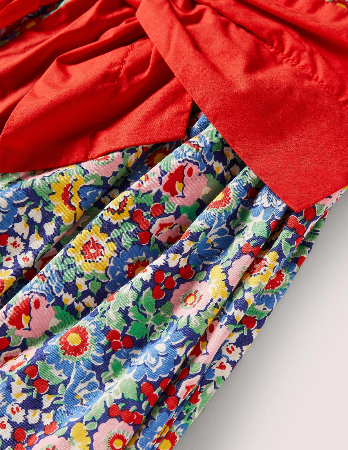 Floral Bow Party Dress-Multi Floral Bow-3